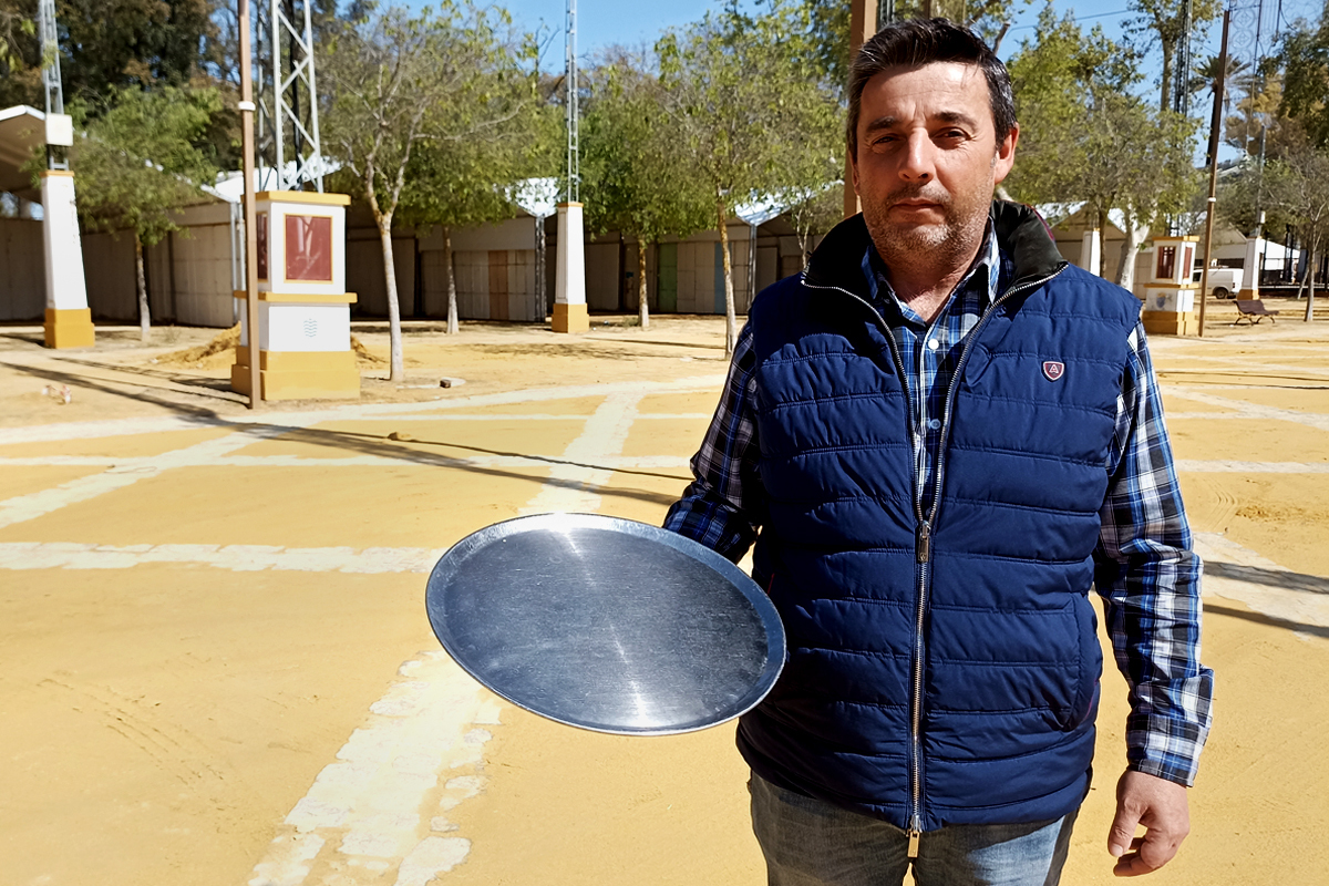 Jos Delgado posa en el recinto ferial de Jerez de la Frontera (Cdiz).
