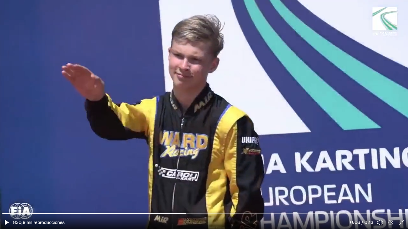 Artem Severukhin Portugal's Portim is also raising his hand on the podium of the circuit.