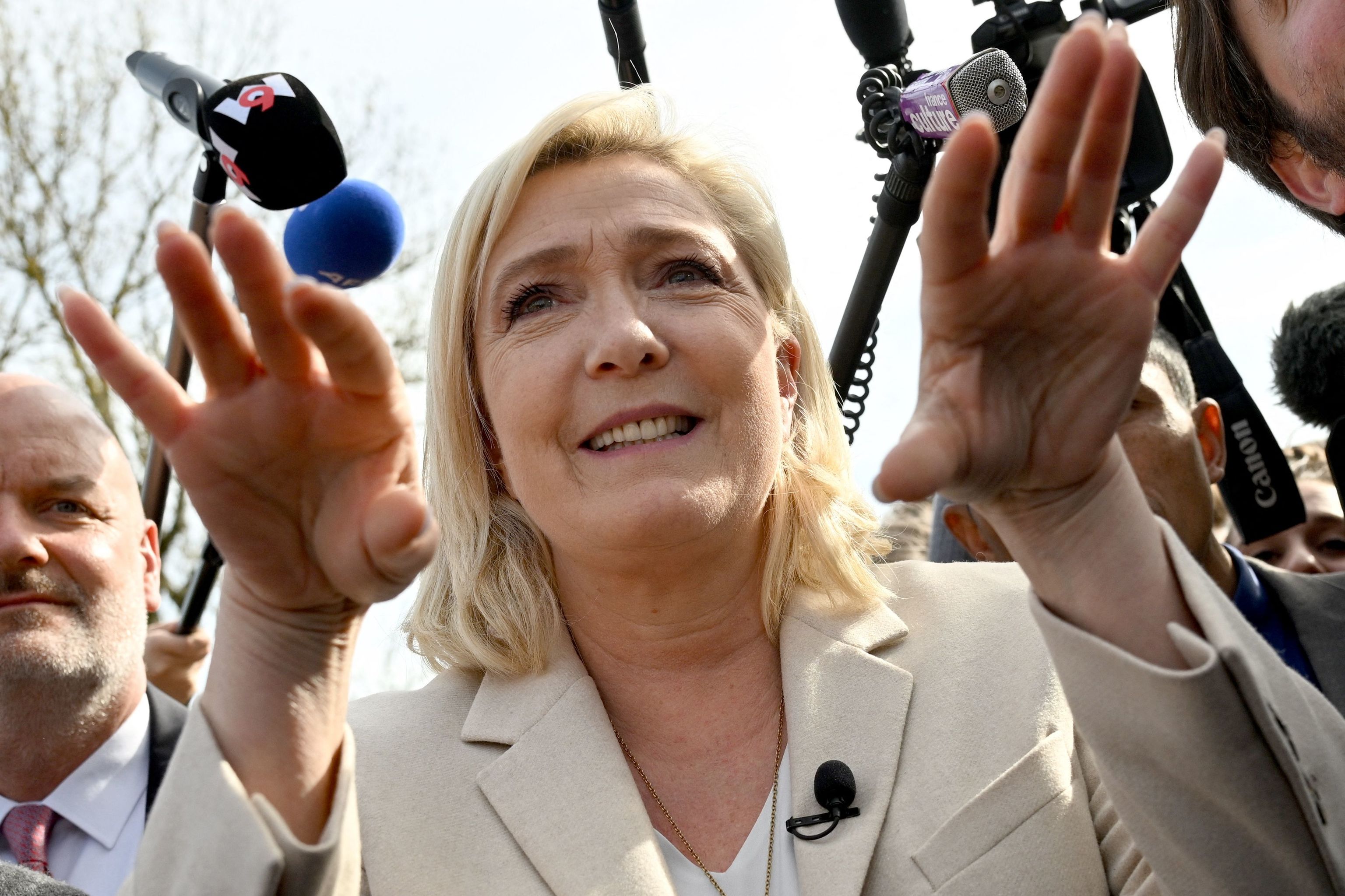 La candidata presidencial francesa, Marine Le Pen.