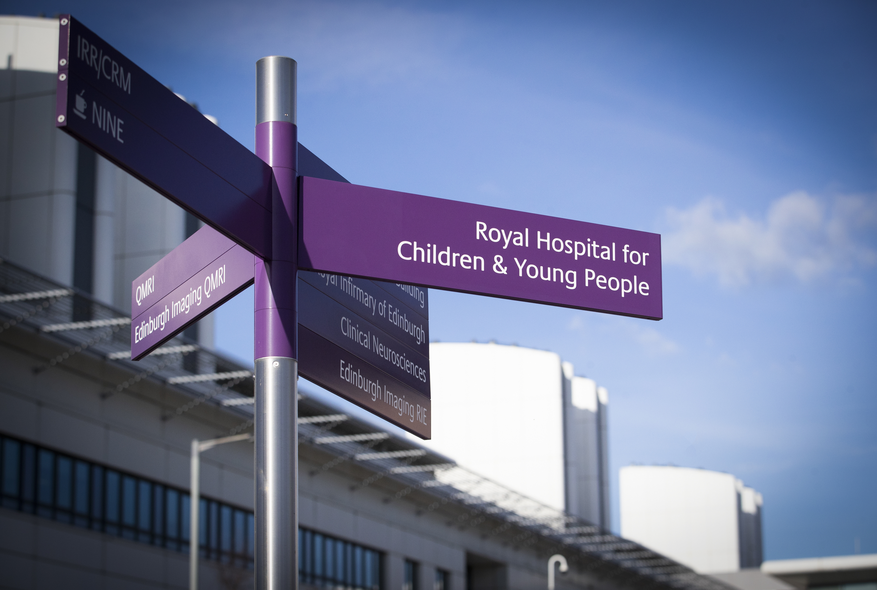 Inmediaciones del Royal Hospital for Children and Young People en Edimburgo. En Escocia se han detectado 13 casos de estas hepatitis.