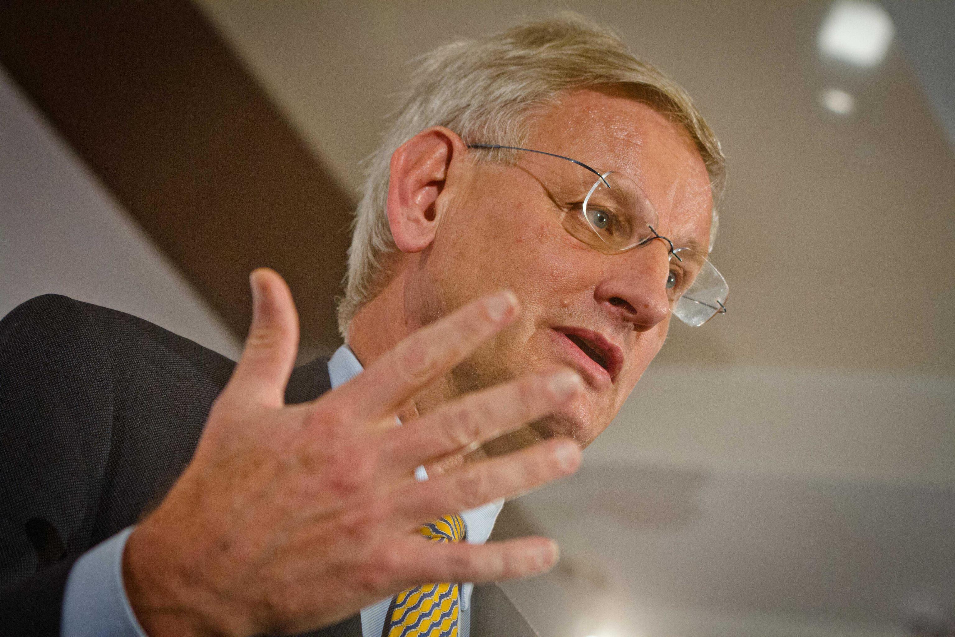 Carl Bildt, cuando era ministro de Exteriores de Suecia