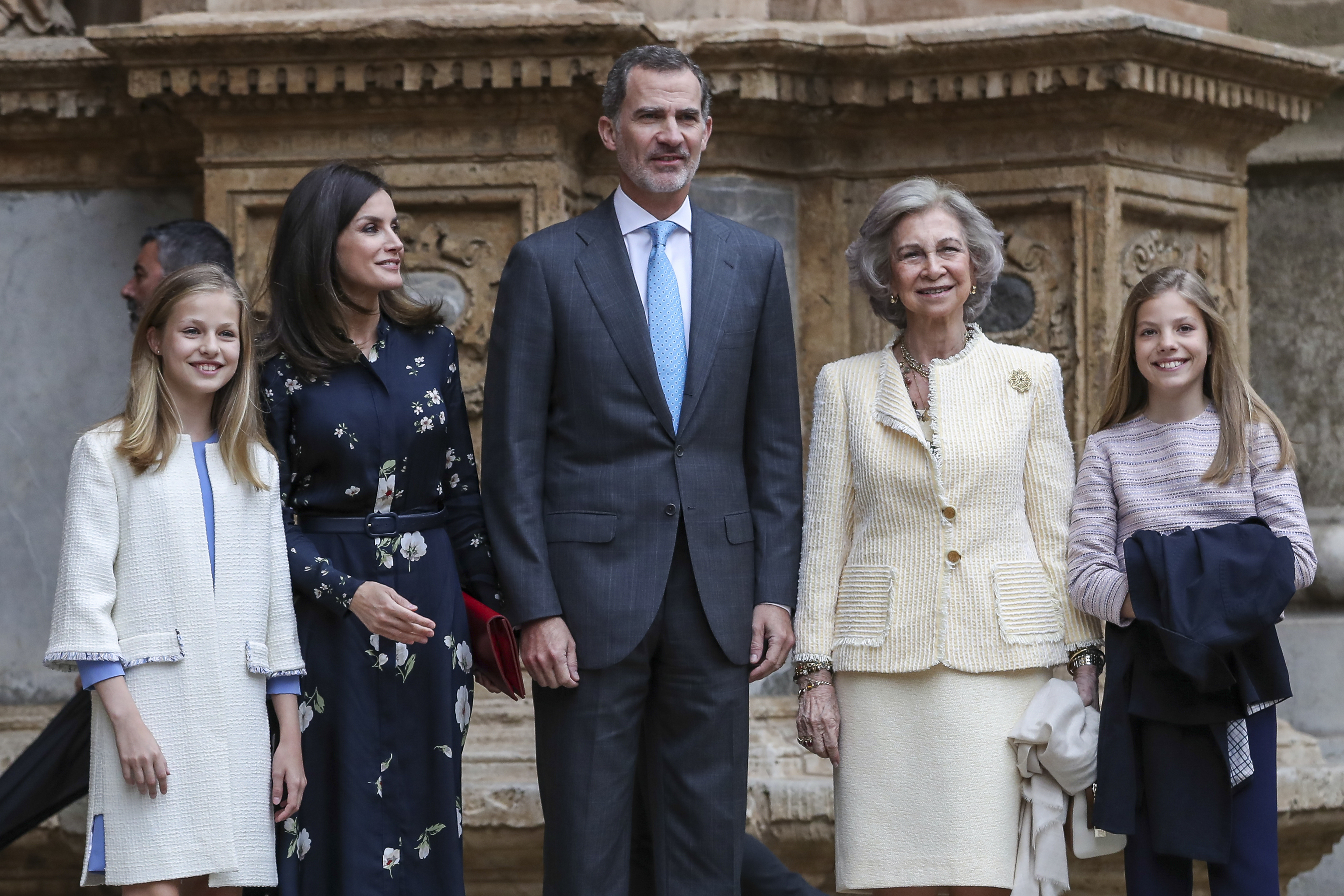 La Familia Real en 2019, ltimo ao de asistencia a la misa de Pascua