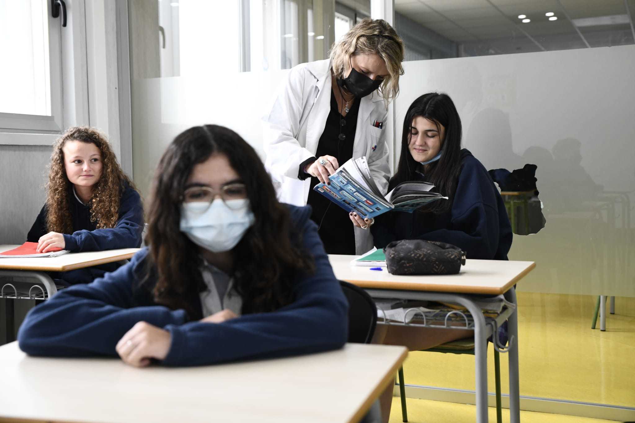 Alumnas de Secundaria del Santa Joaquina de Vedruna de Madrid.