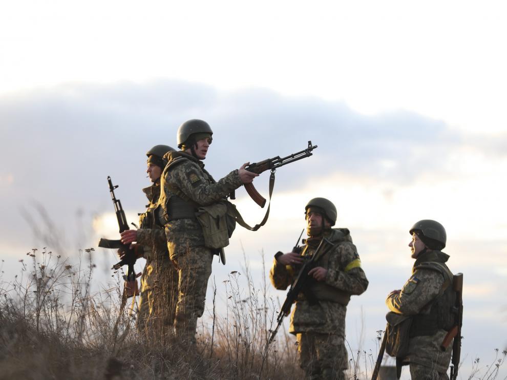 Soldados rusos, en Ucrania.