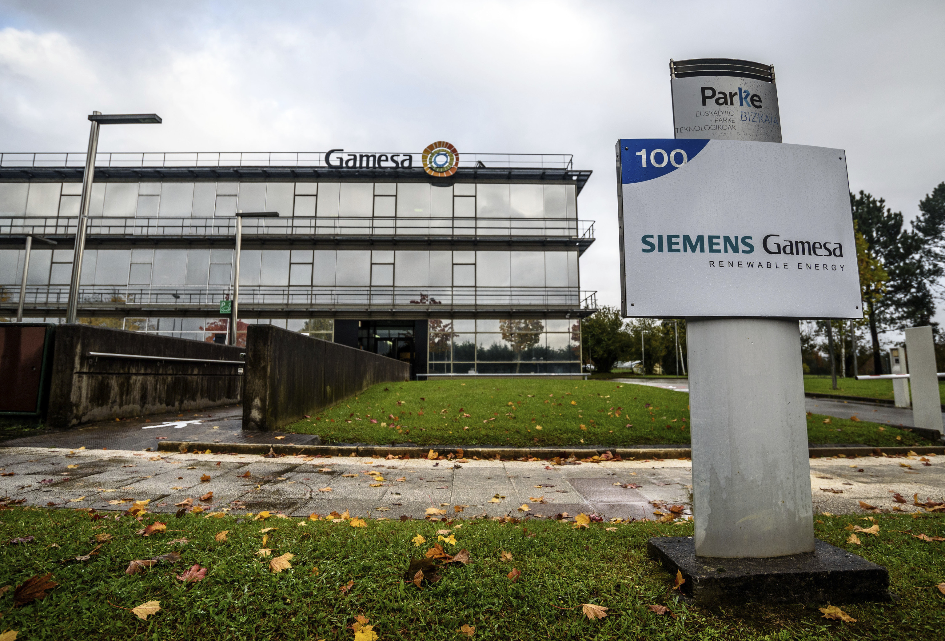 Edificio corporativo de Siemens Gamesa en el parque tecnolgico de Zamudio en Bizkaia.