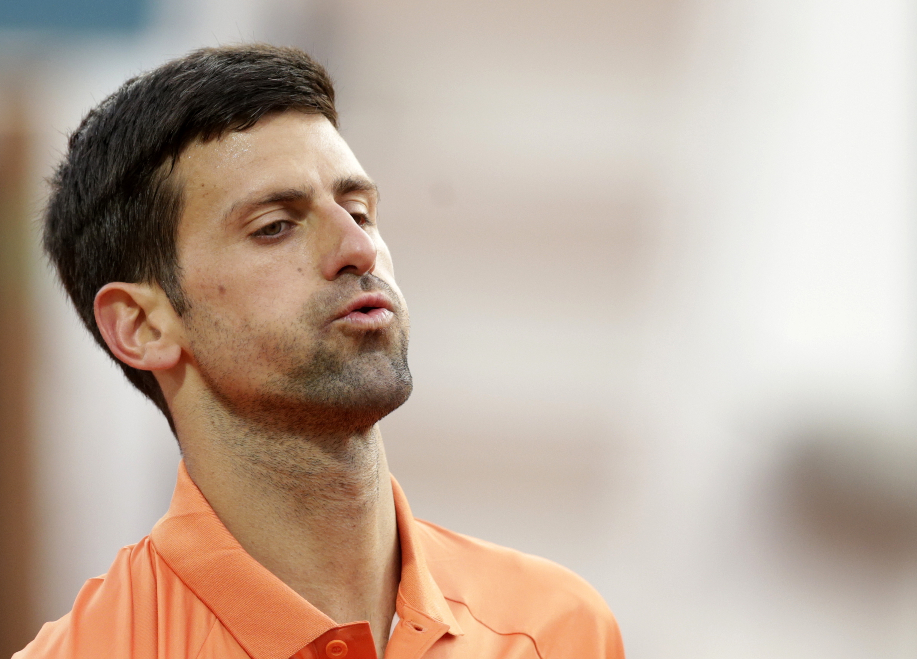 Novak Djokovic en el Abierto de Serbia.