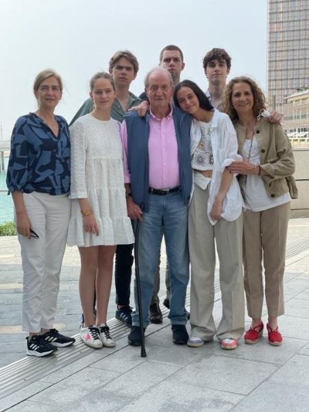 Juan Carlos I con su familia esta Semana Santa