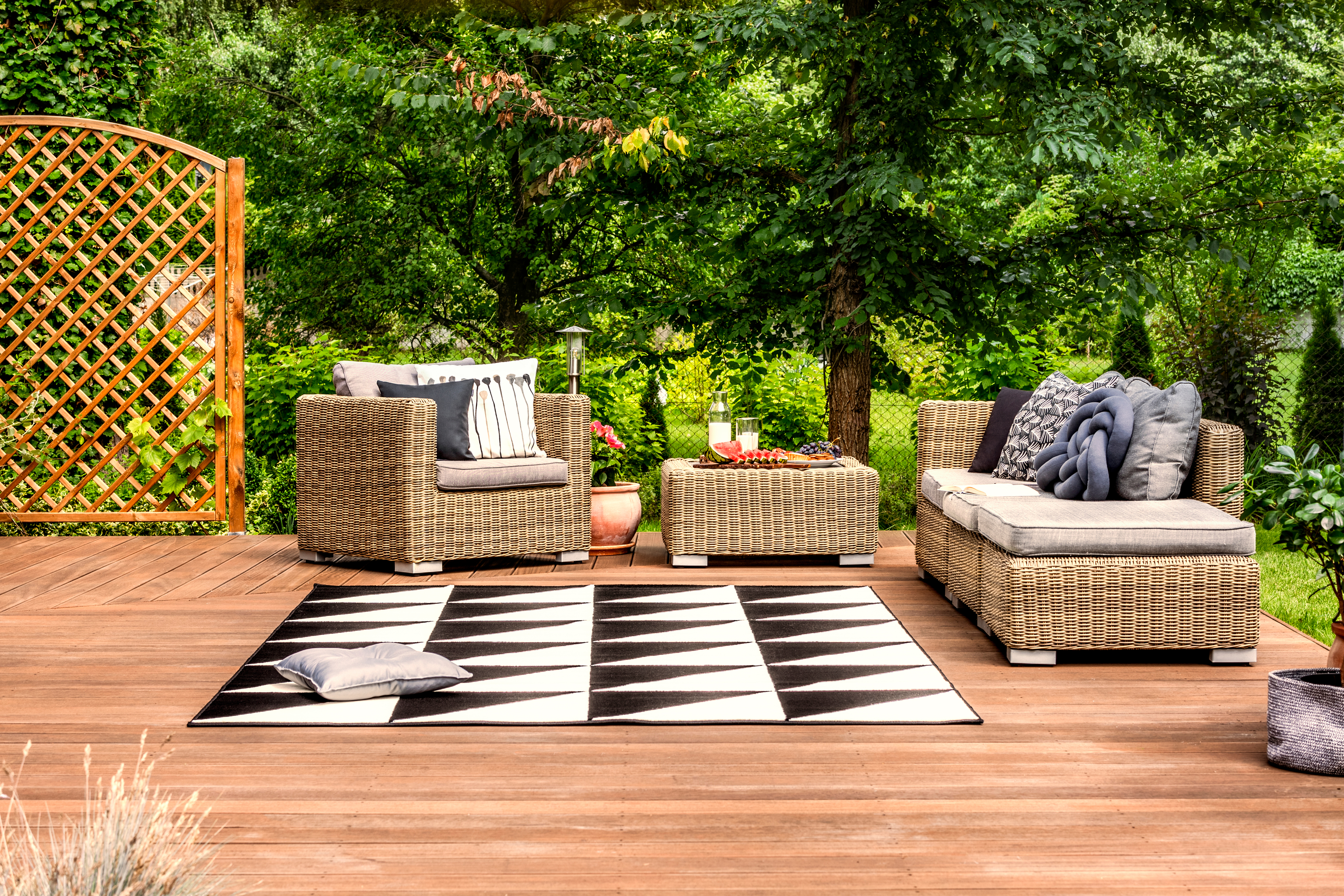 10 modelos de alfombra exterior para adornar tu jardín o terraza este  verano