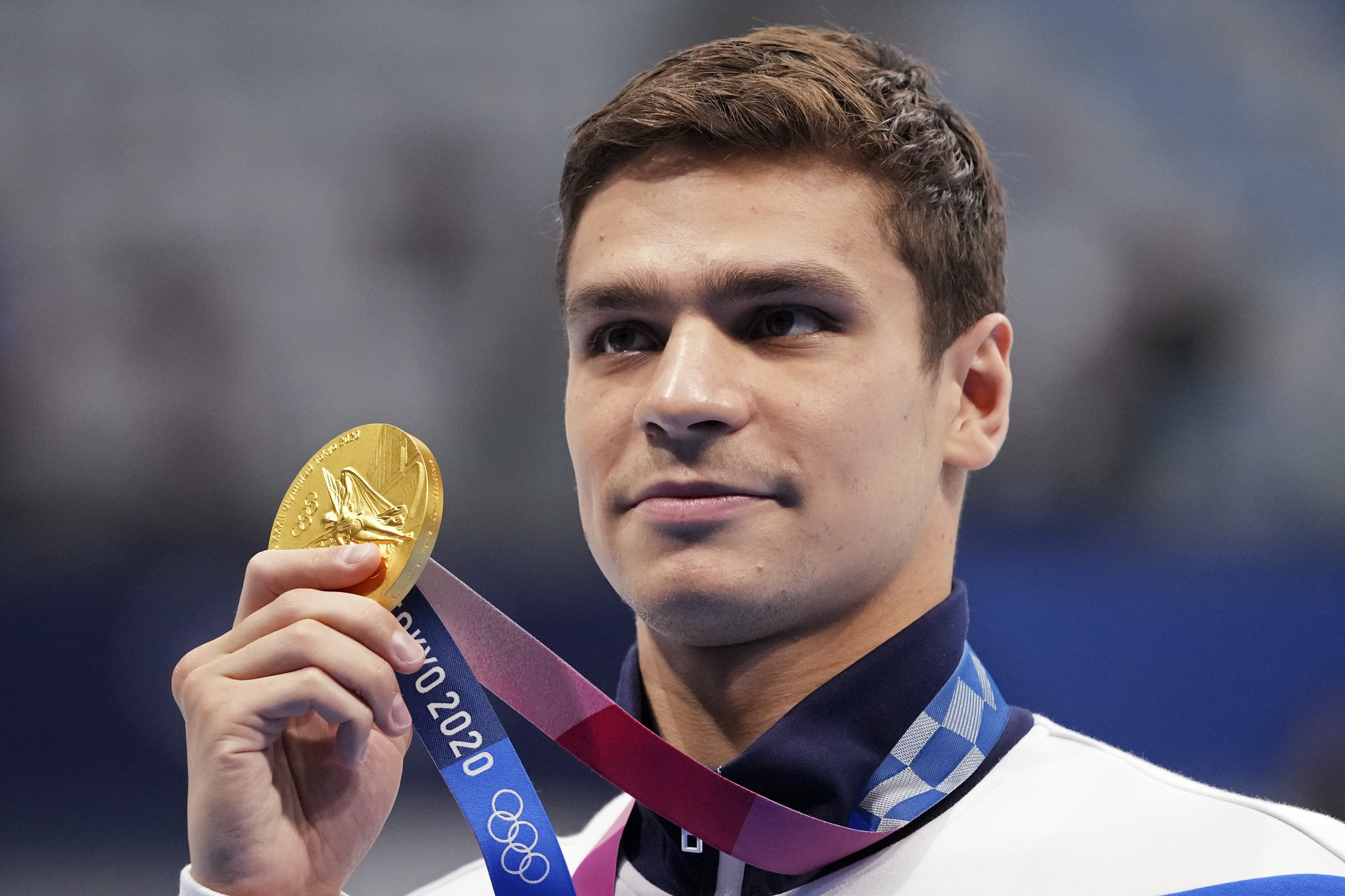 Rylov, con su medalla en los Juegos de Tokio.