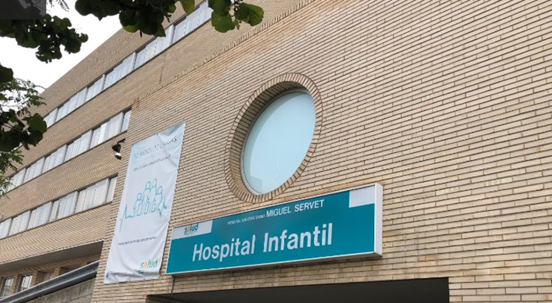 El Hospital Infantil de Zaragoza donde permanece ingresada la nia.