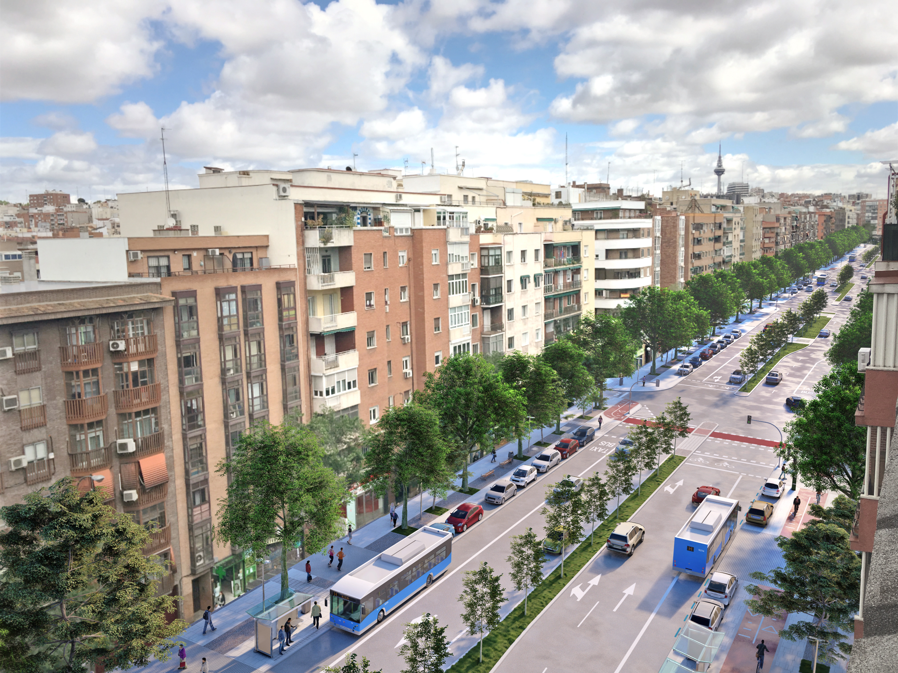 Proyeccin del nuevo bulevar en la calle Pedro Bosch