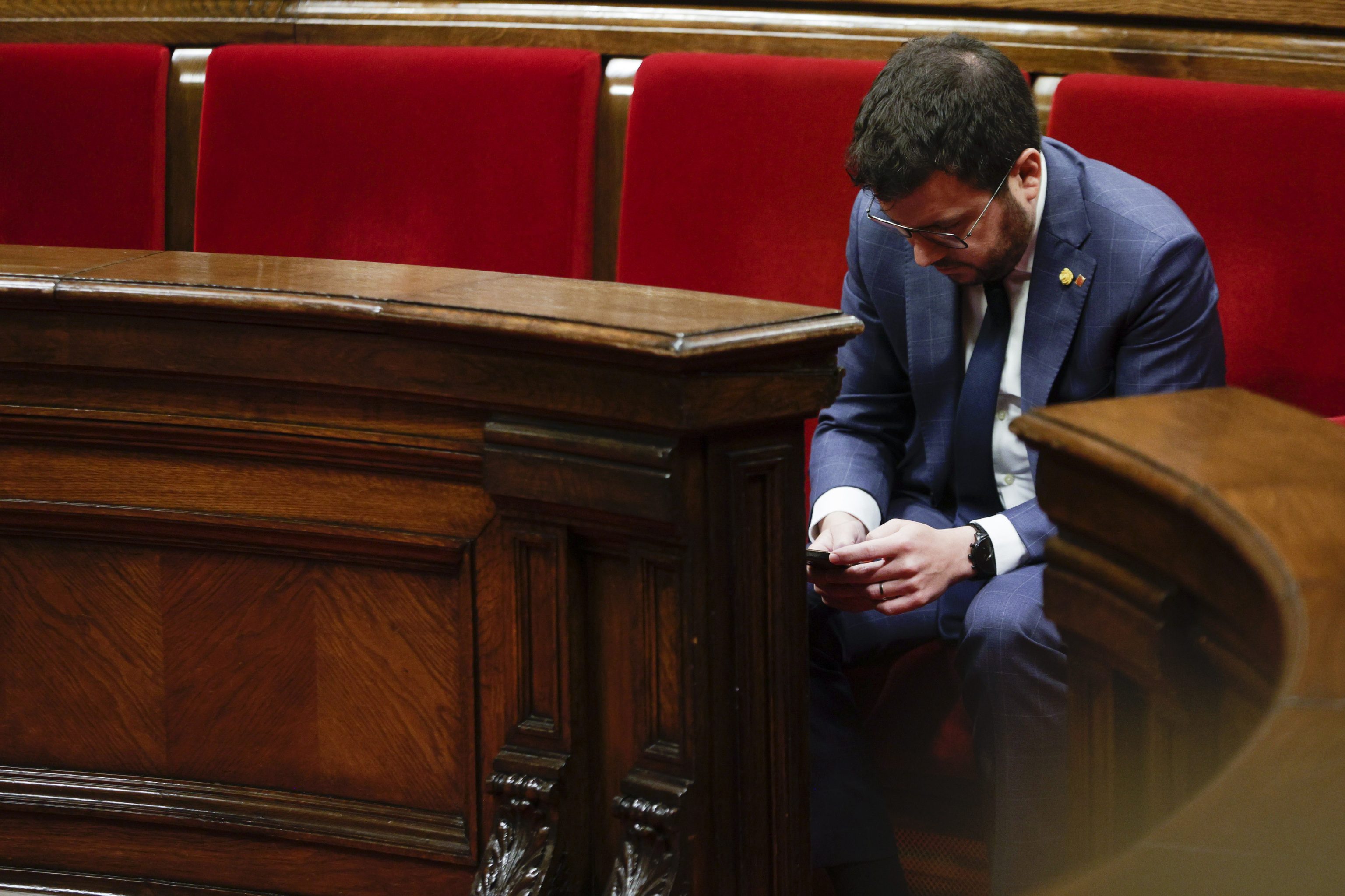 El presidente de la Generalitat en el Parlament