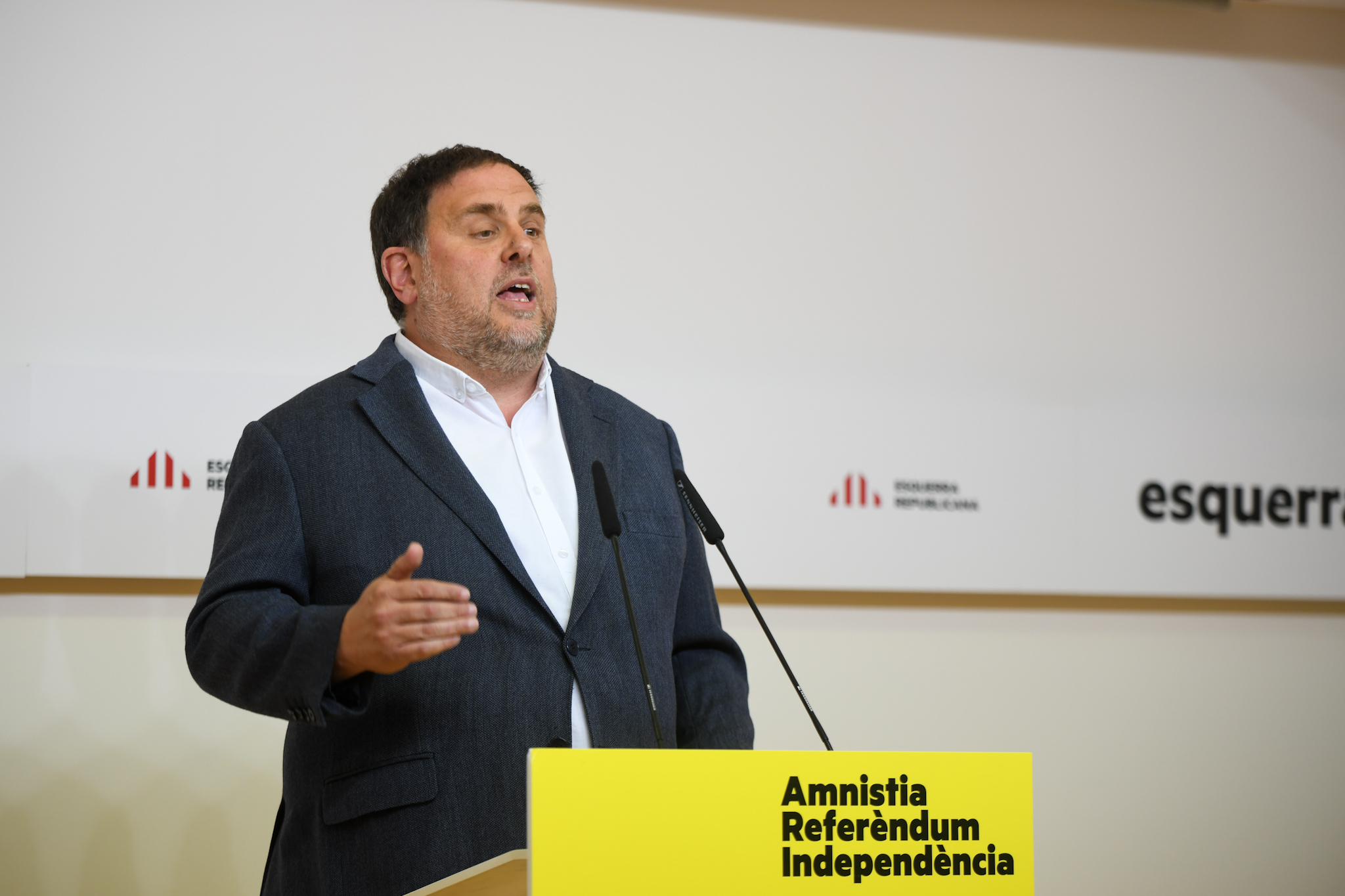 El presidente de Esquerra, Oriol Junqueras.