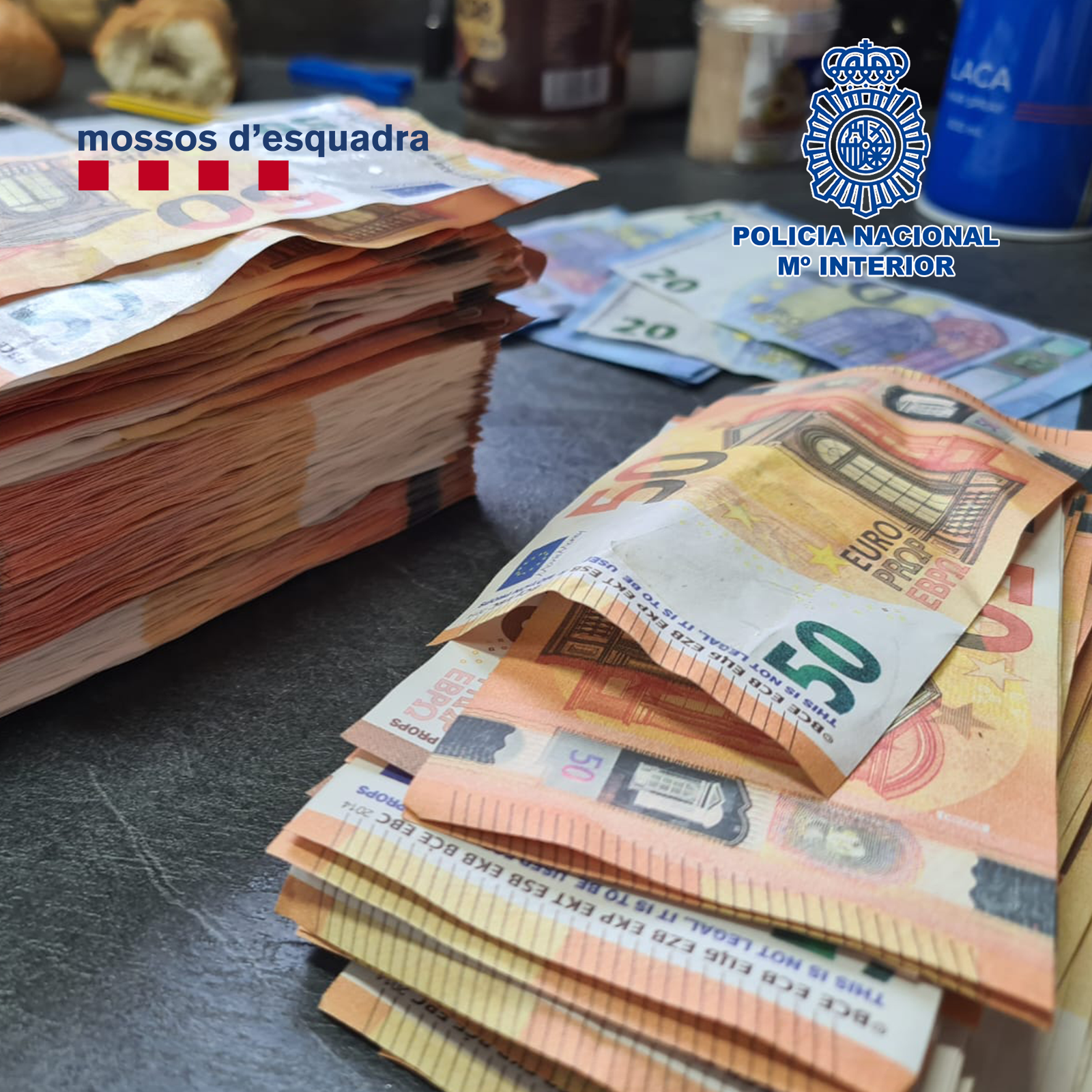 Cae una banda de 'Movie Money' que distribuía billetes falsos de 20 y 50  euros por internet