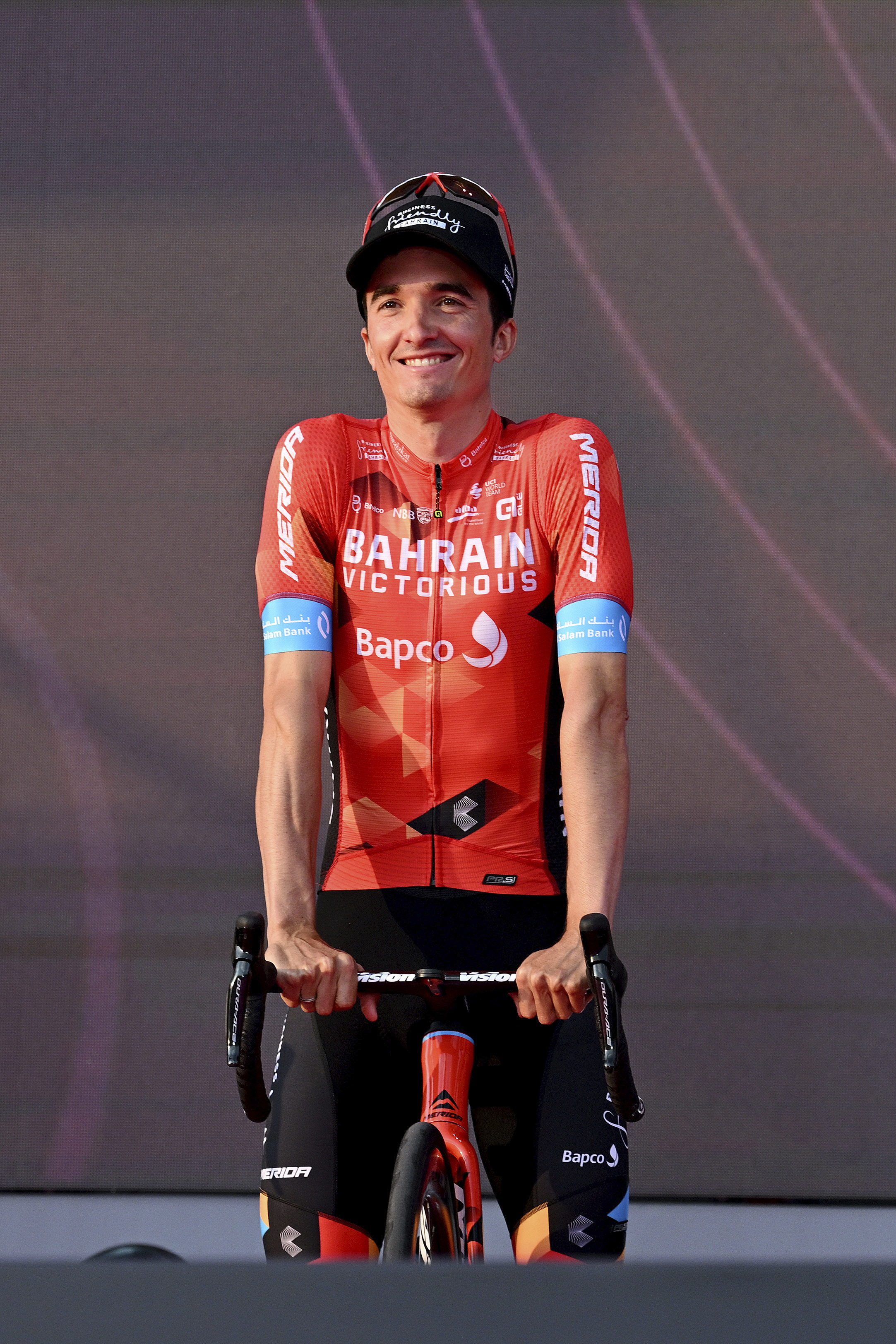 Pello Bilbao, durante la presentación del Giro en Budapest.