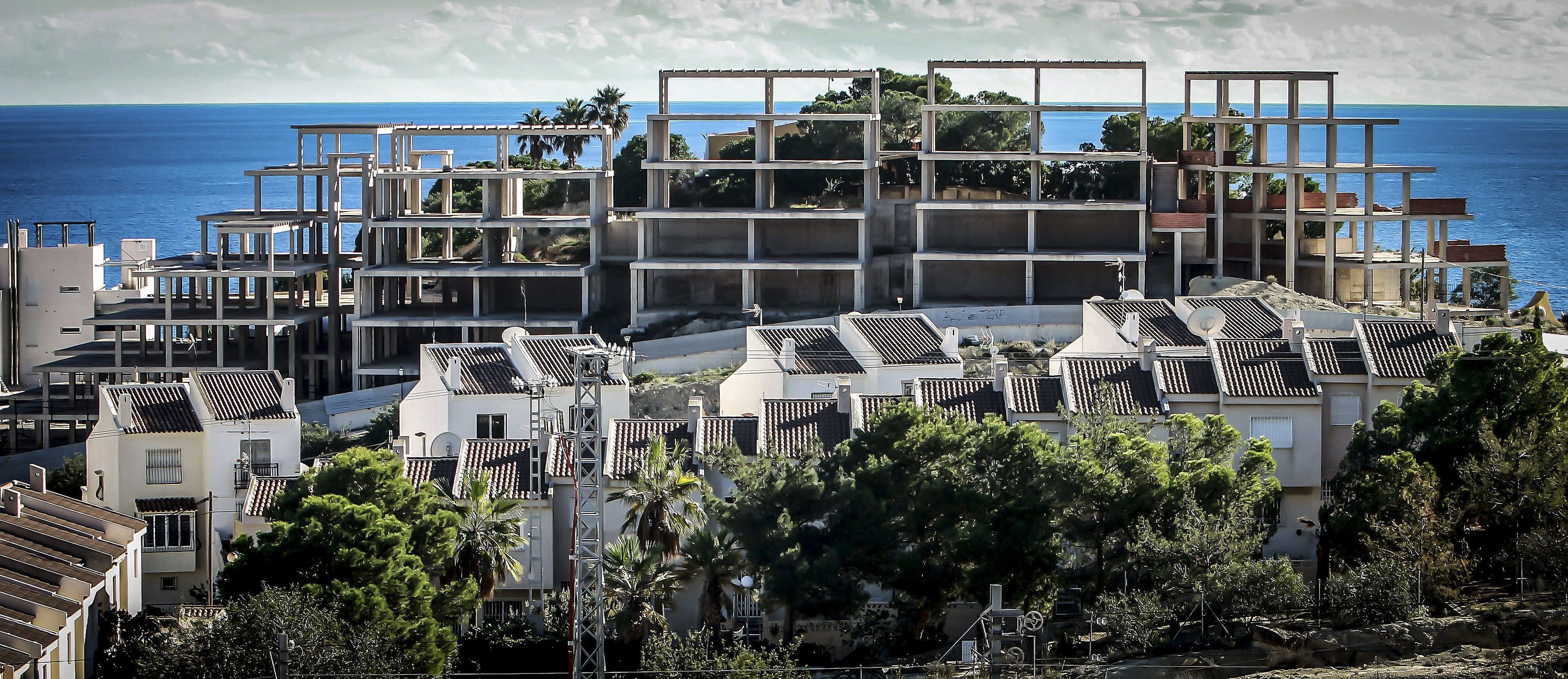 Urbanizacin fantasma en las costa de El Campello (Alicante).