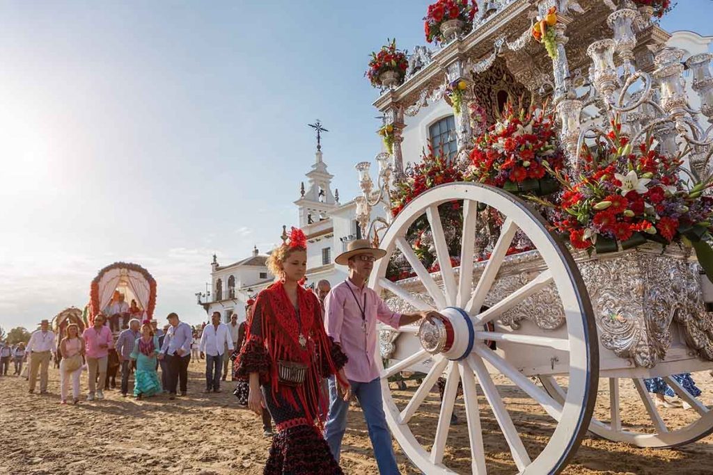 Festividad del Rocío, en Almonte (Huelva).