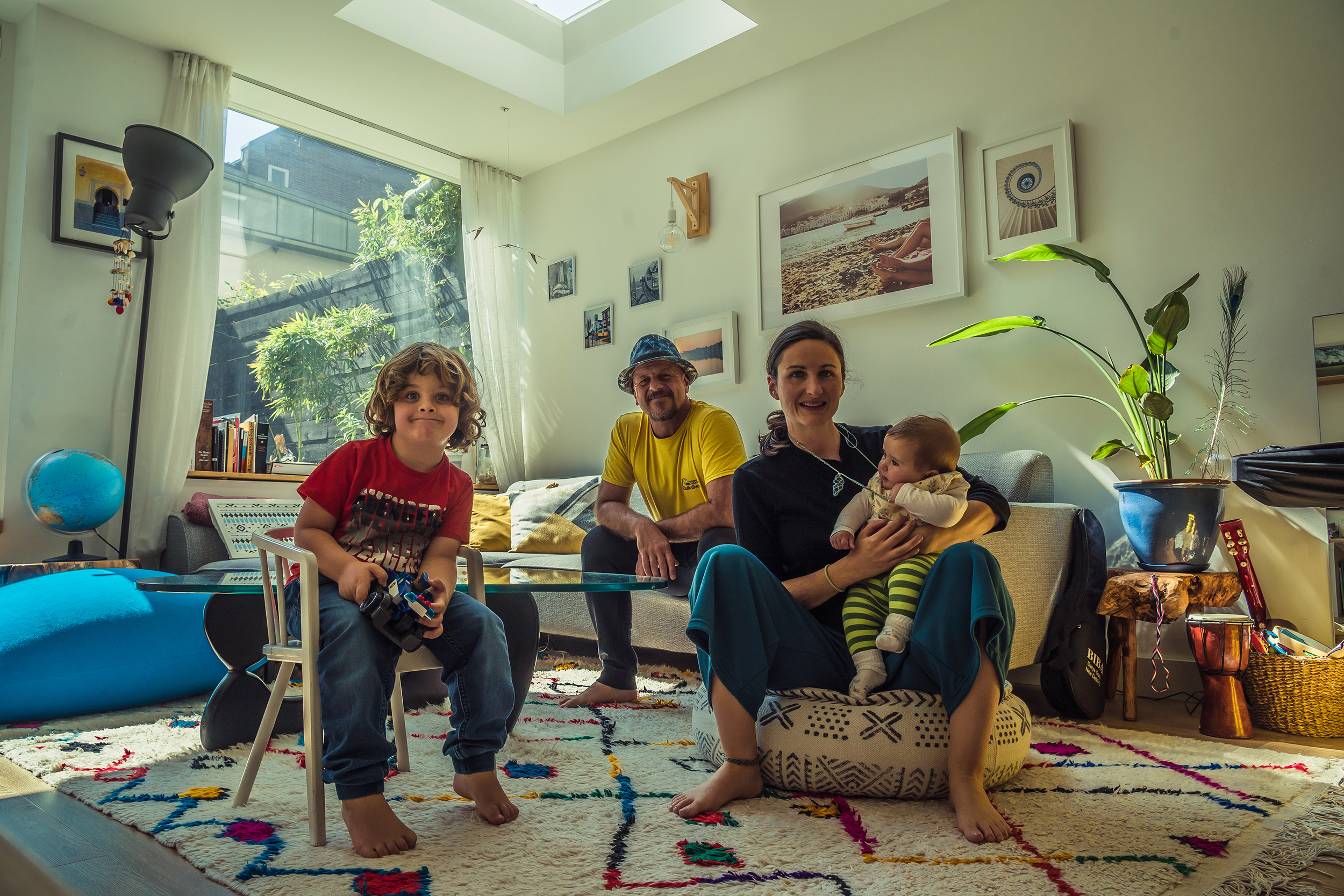 La familia, en una casa de intercambio en Ámsterdam.