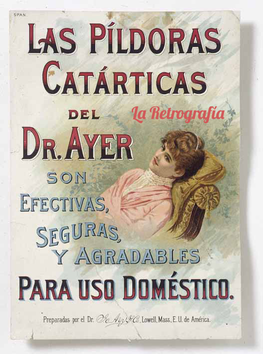 Las píldoras catárticas del Dr. Ayer, hecho en EEUU.