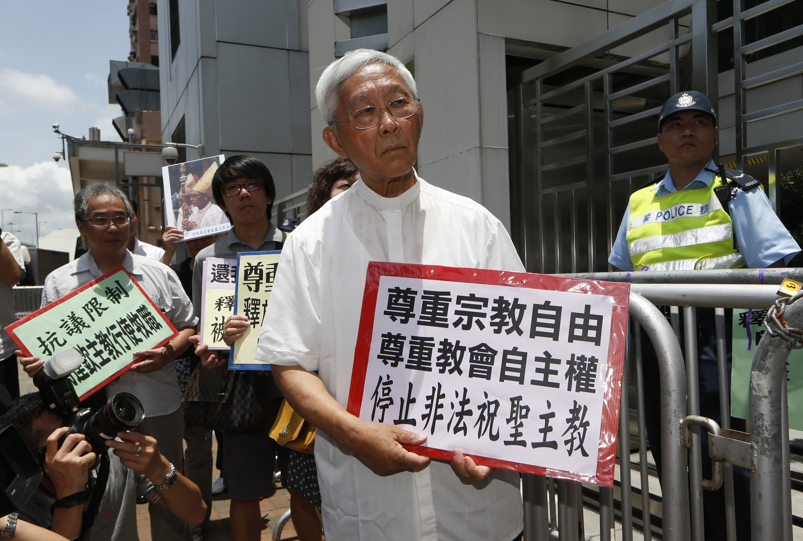 El cardenal católico Joseph Zen, detenido en Hong Kong