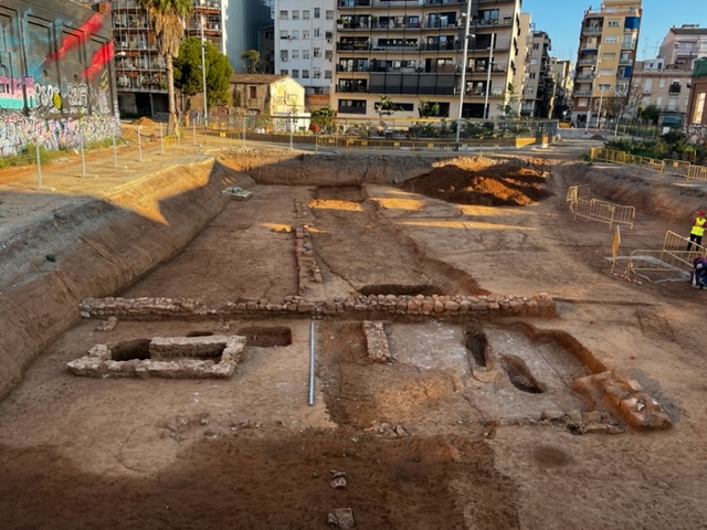 general view of the excavation