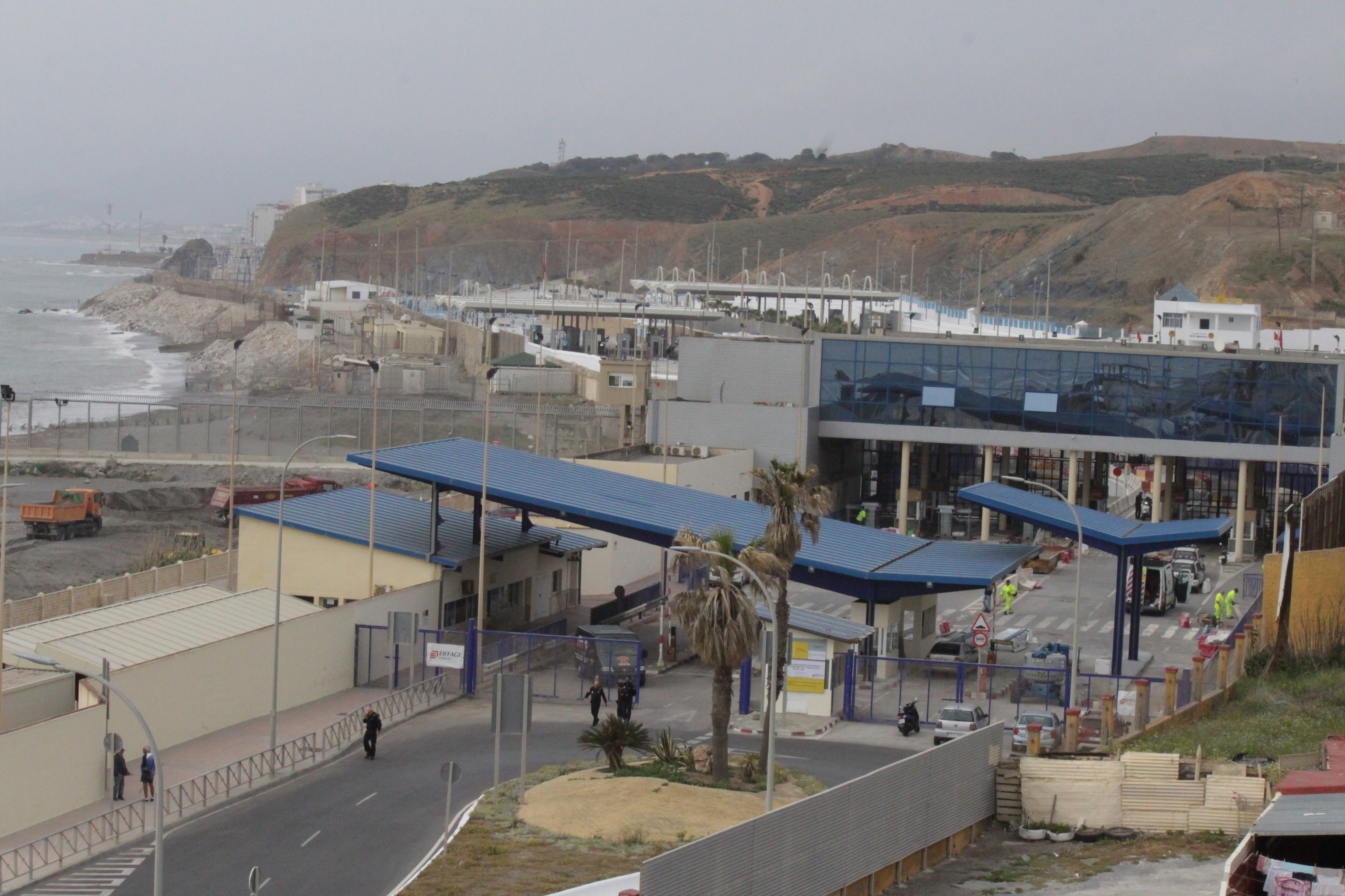 Bordering El Tarajal in Ceuta.