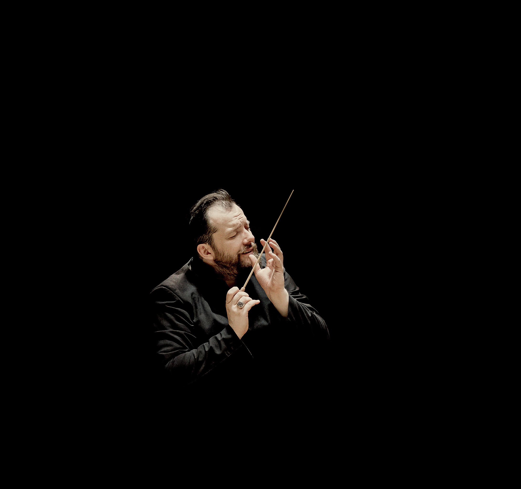 El director de orquesta Letn, durante un concierto en Boston