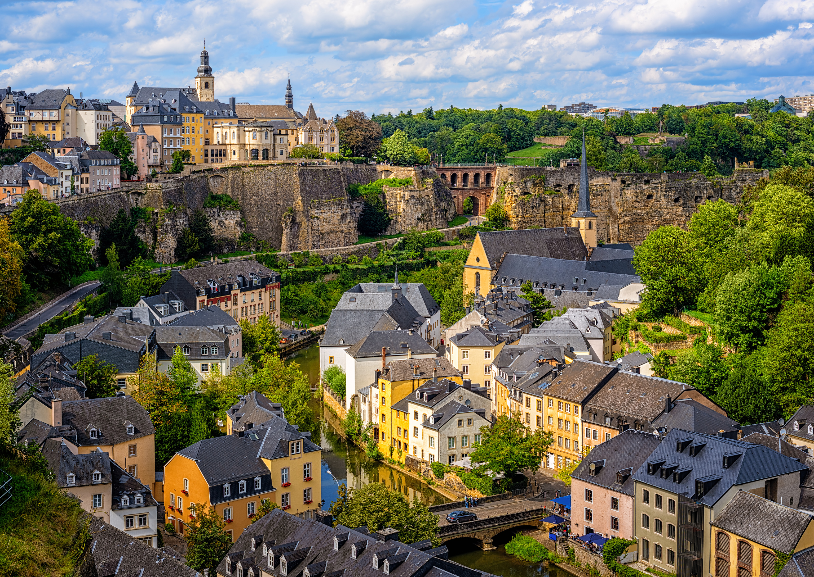 El casco antiguo de Ciudad de Luxemburgo.
