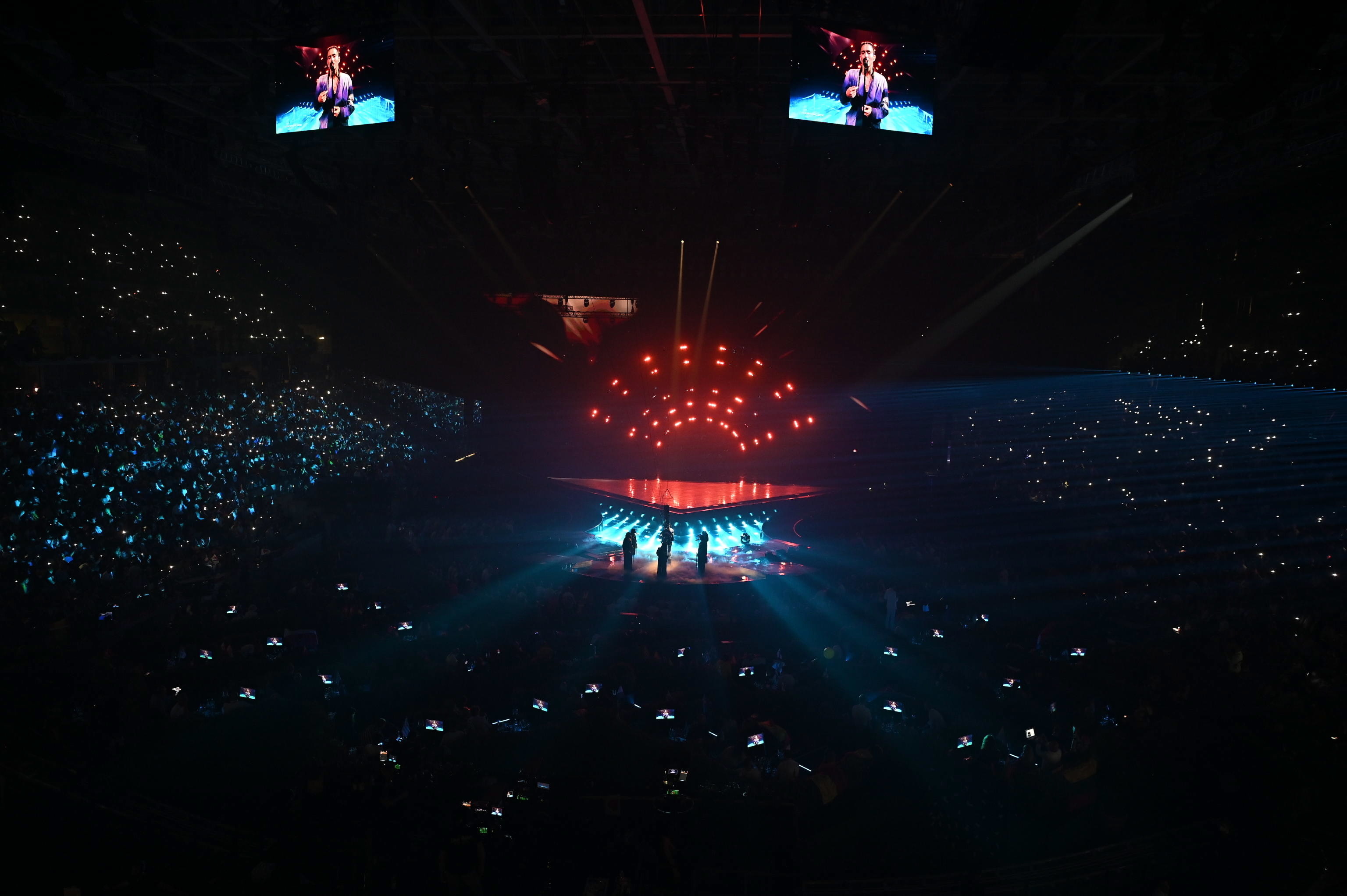 El Pala Olmpico de Turn durante la final de Eurovisin.