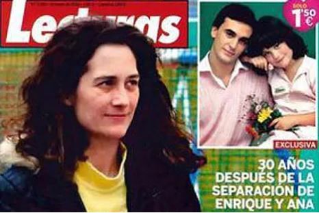 Portada de la revista Lecturas, con Ana Anguita, a los 30 años de la separación del dúo.