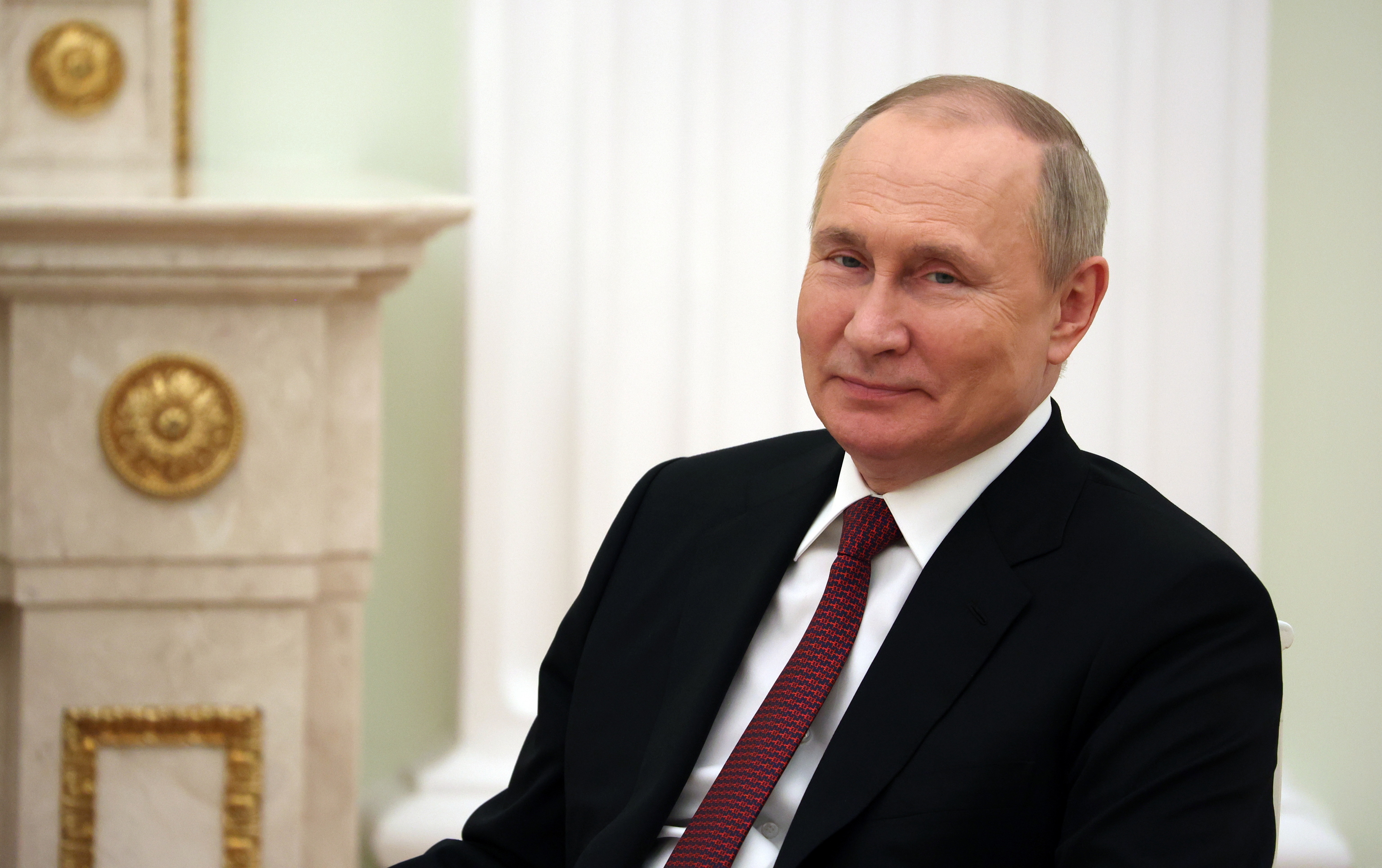 Russian President Vladimir Putin during a meeting in the Kremlin.