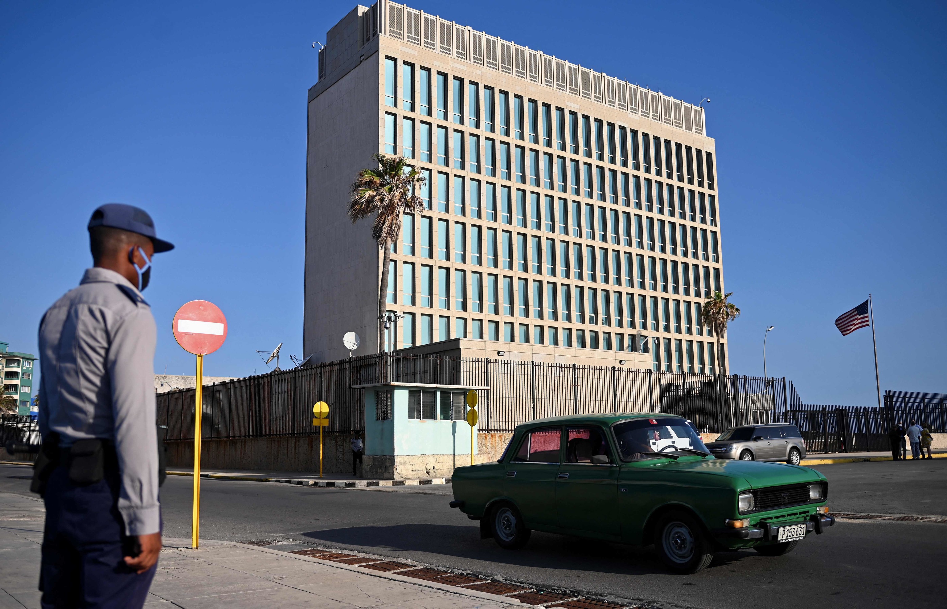 La embajada de Estados Unidos en La Habana, Cuba.