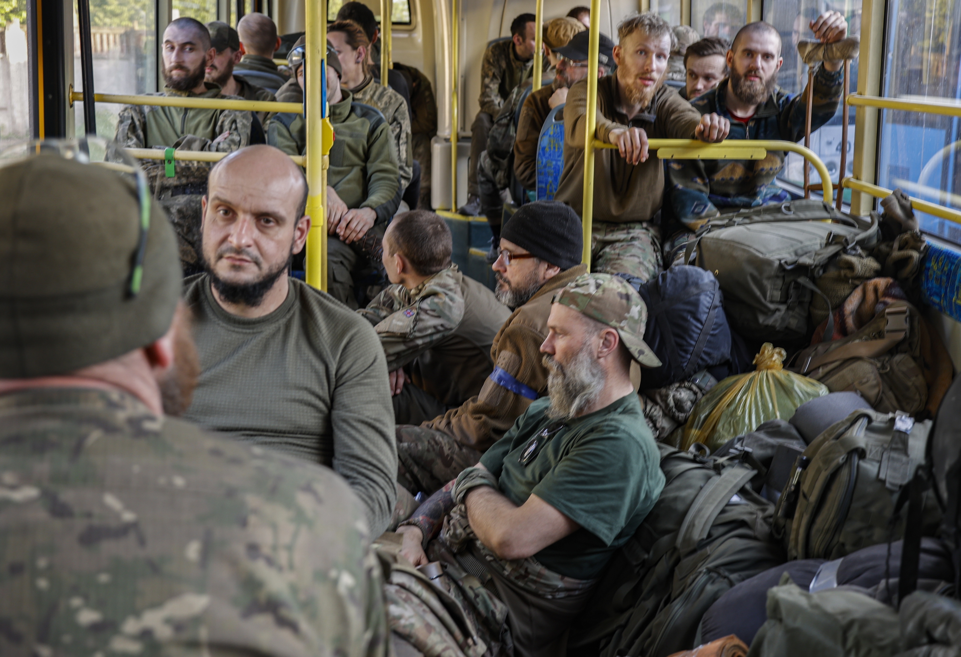 After the evacuation of Ukrainian fighters from Azovstal.