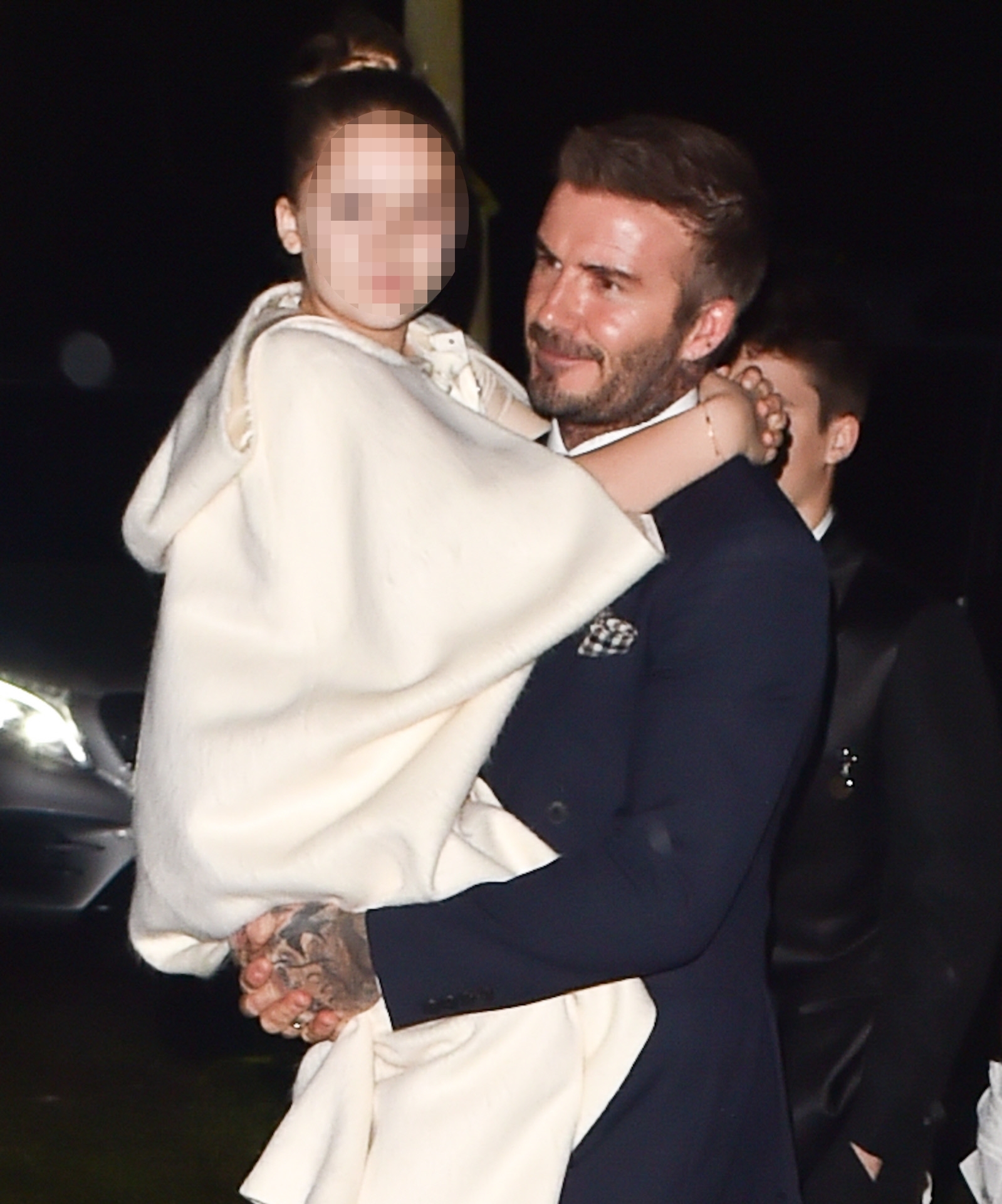 Beckham y su hija Harper.