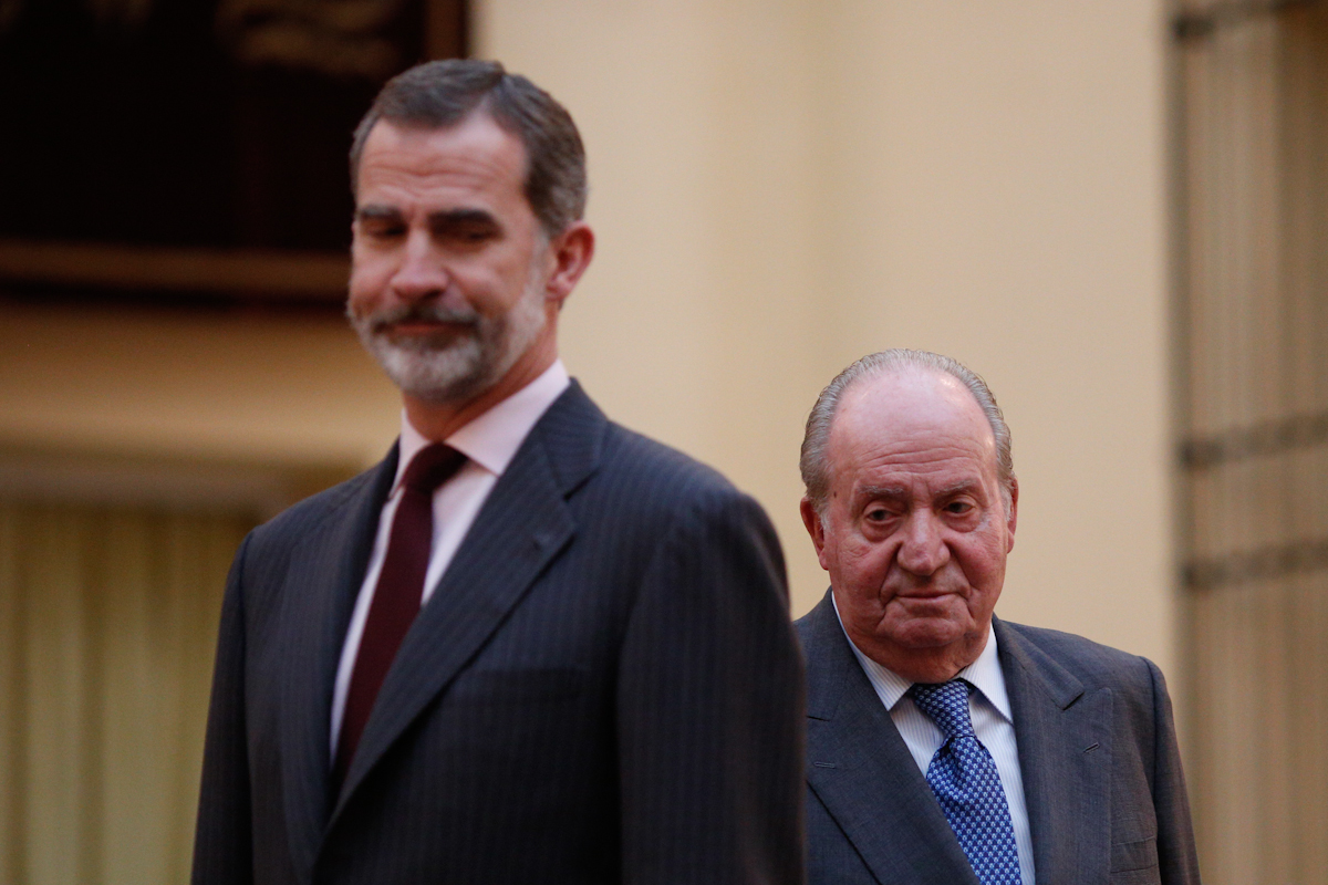 Felipe VI and Juan Carlos I, together in 2018.