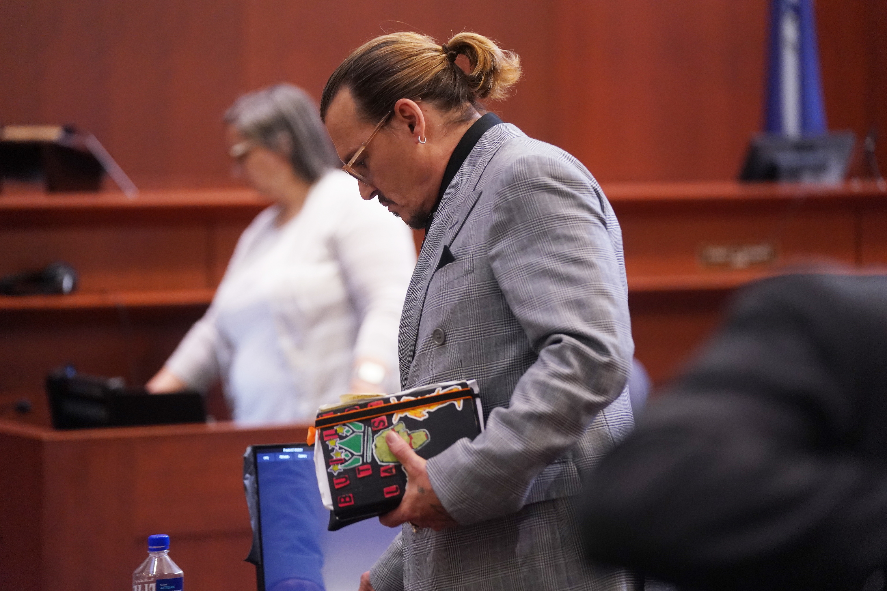 Johnny Depp en un momento del juicio.