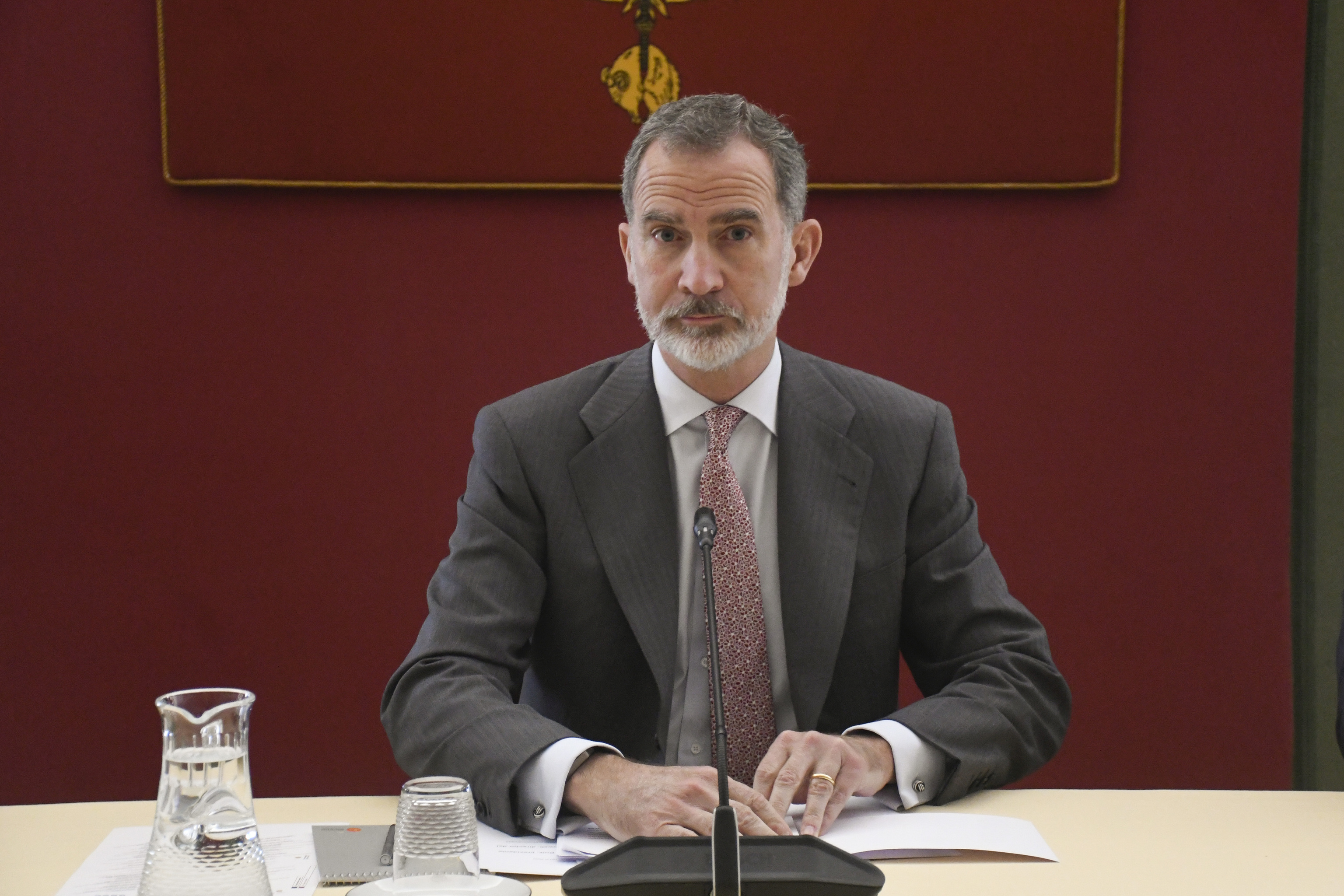 Felipe VI, this Friday, at the meeting
