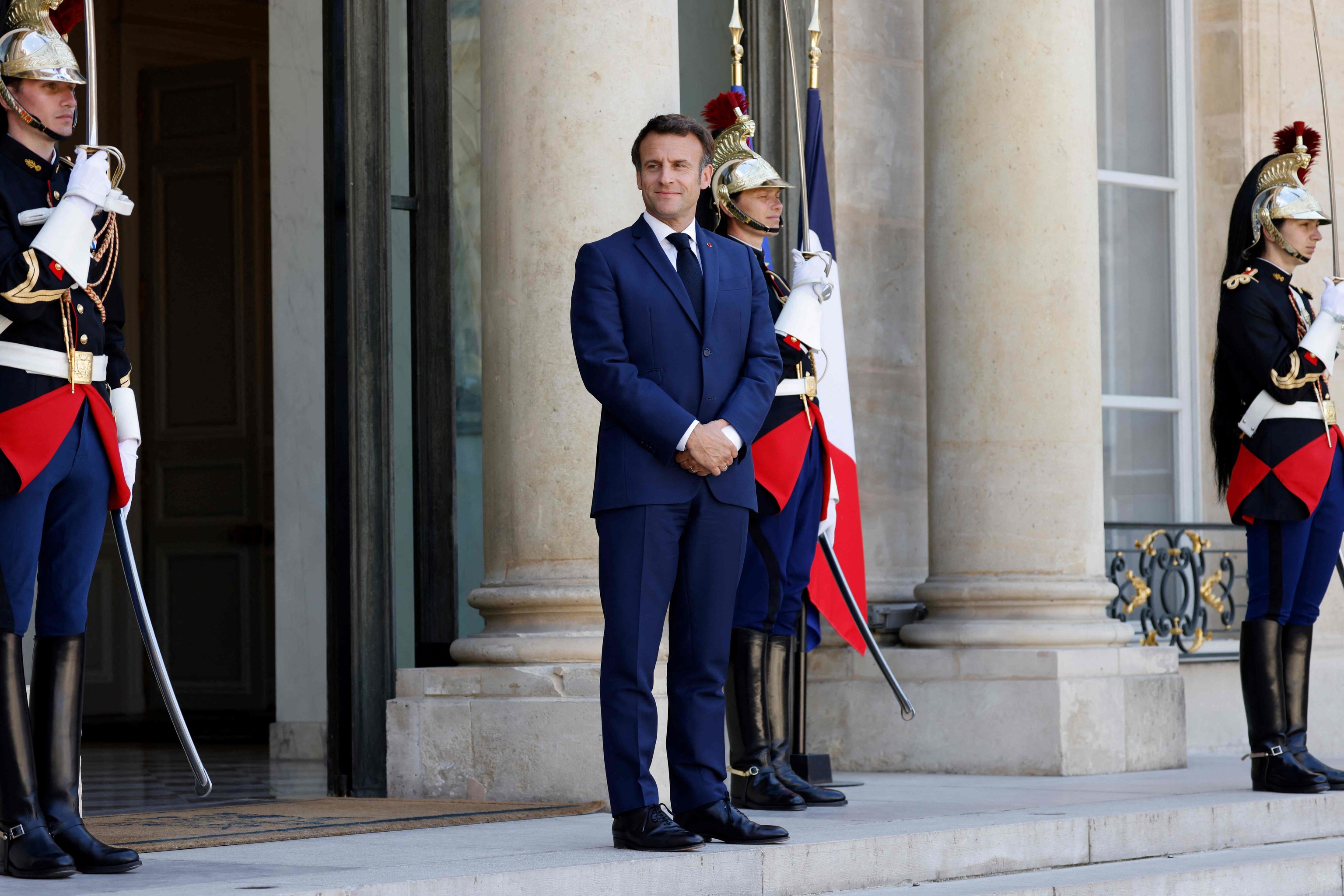 El presidente francés, Emmanuel Macron, en el Elíseo, en París.