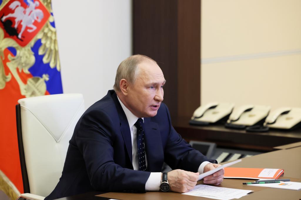 Putin, en una reunión del Consejo de Seguridad ruso.
