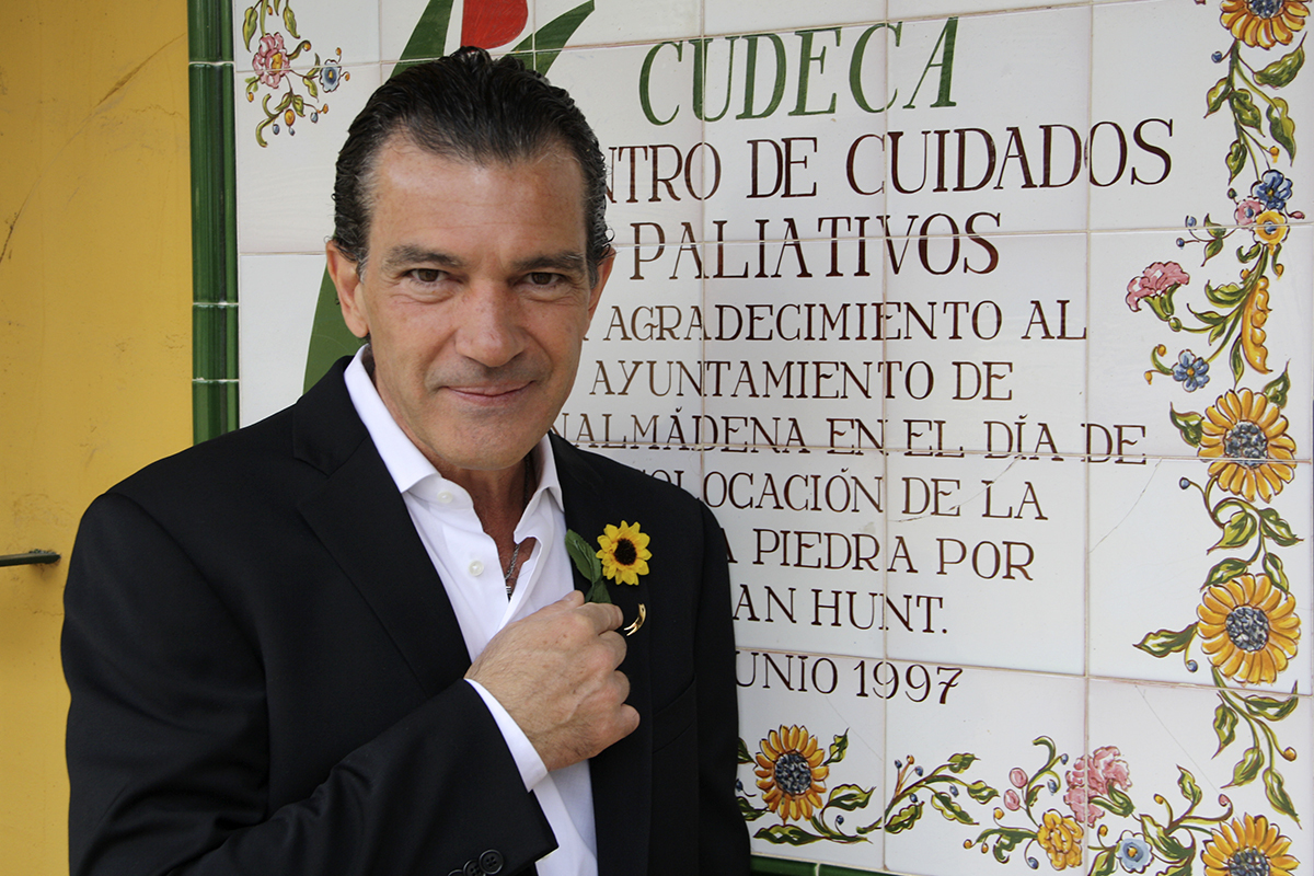 Actor Antonio Banderas, who plays Fundaci.  sponsor the