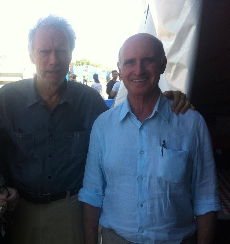 Rafael García Velasco con Clint Eastwood