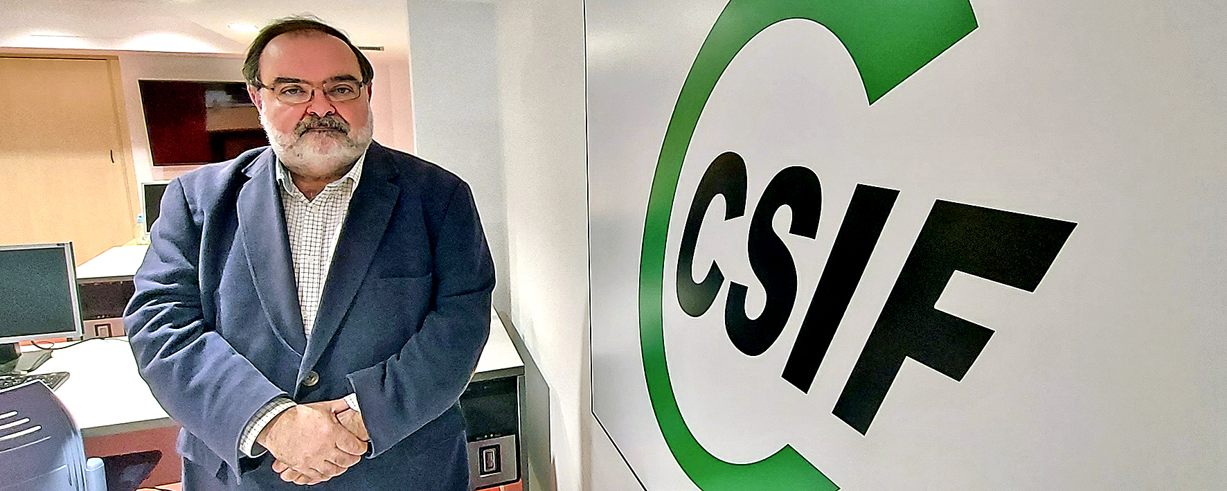 Vicente Navarro es presidente del sindicato CSIF en Castellón.