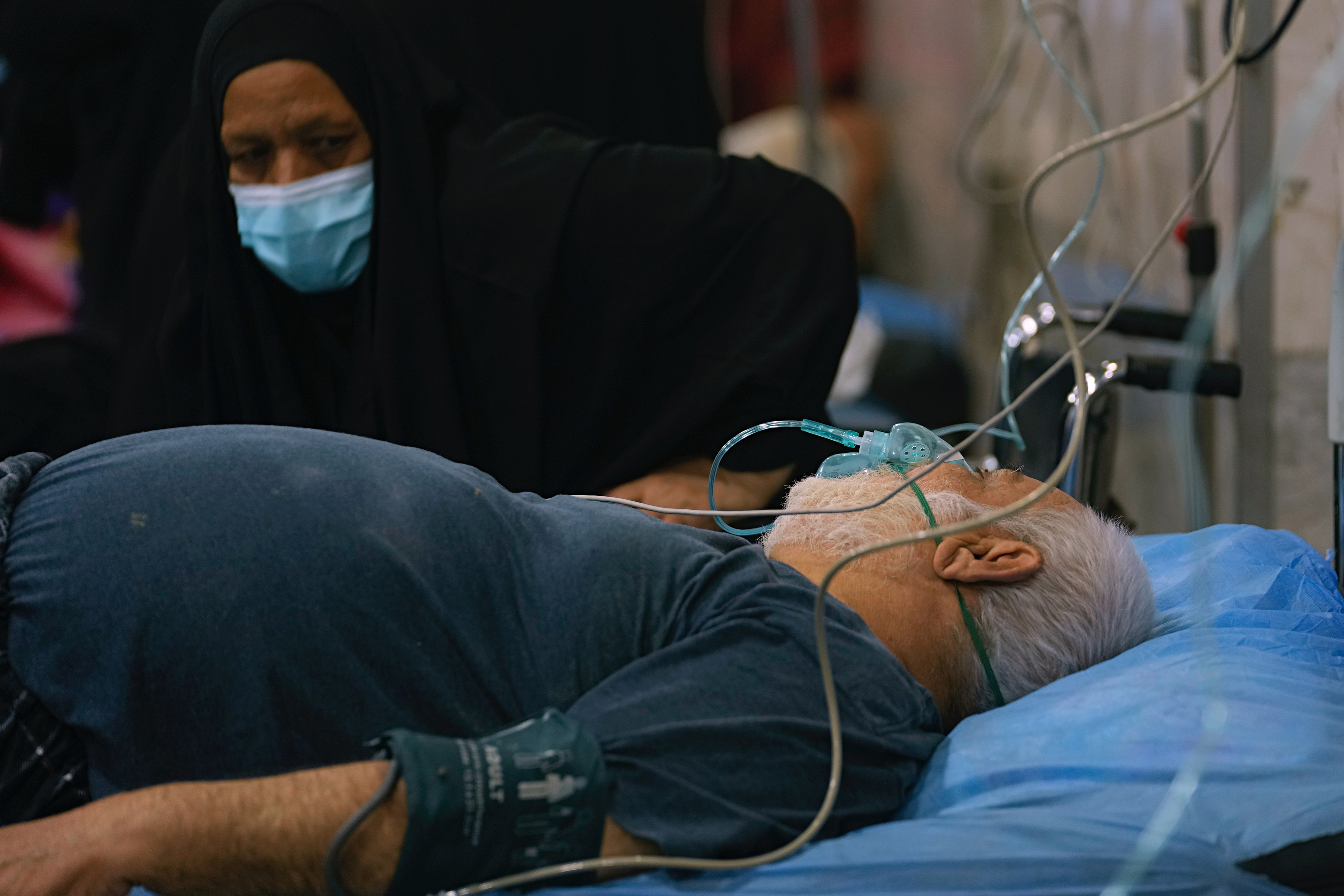 Un paciente en un hospital de Irak.