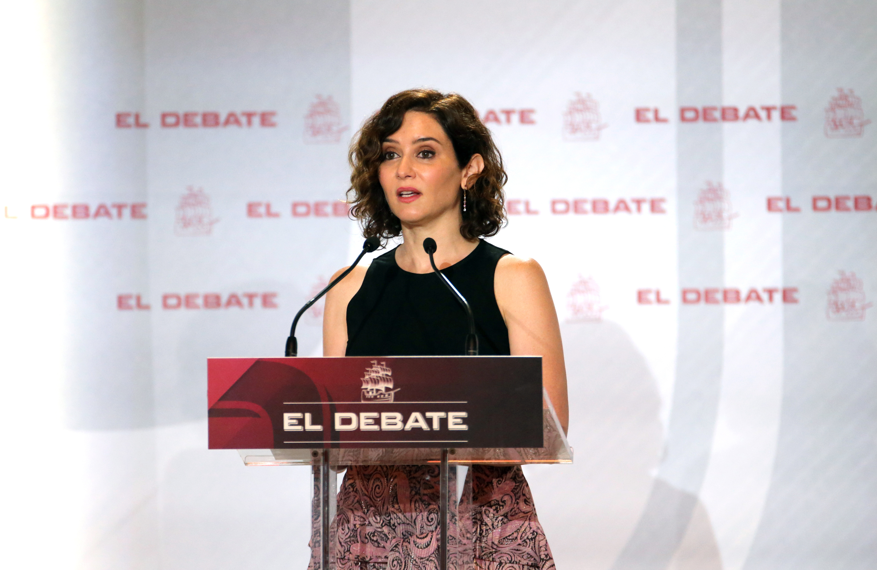 The president of the Community of Madrid, Isabel D.