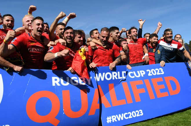 La selección española de rugby, el día que celebraba su clasificación para el Mundial