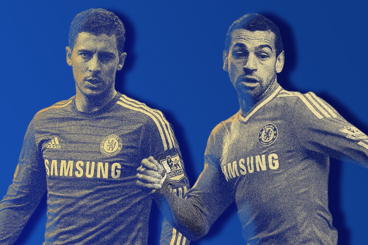 Hazard y Salah, en su etapa en el Chelsea.