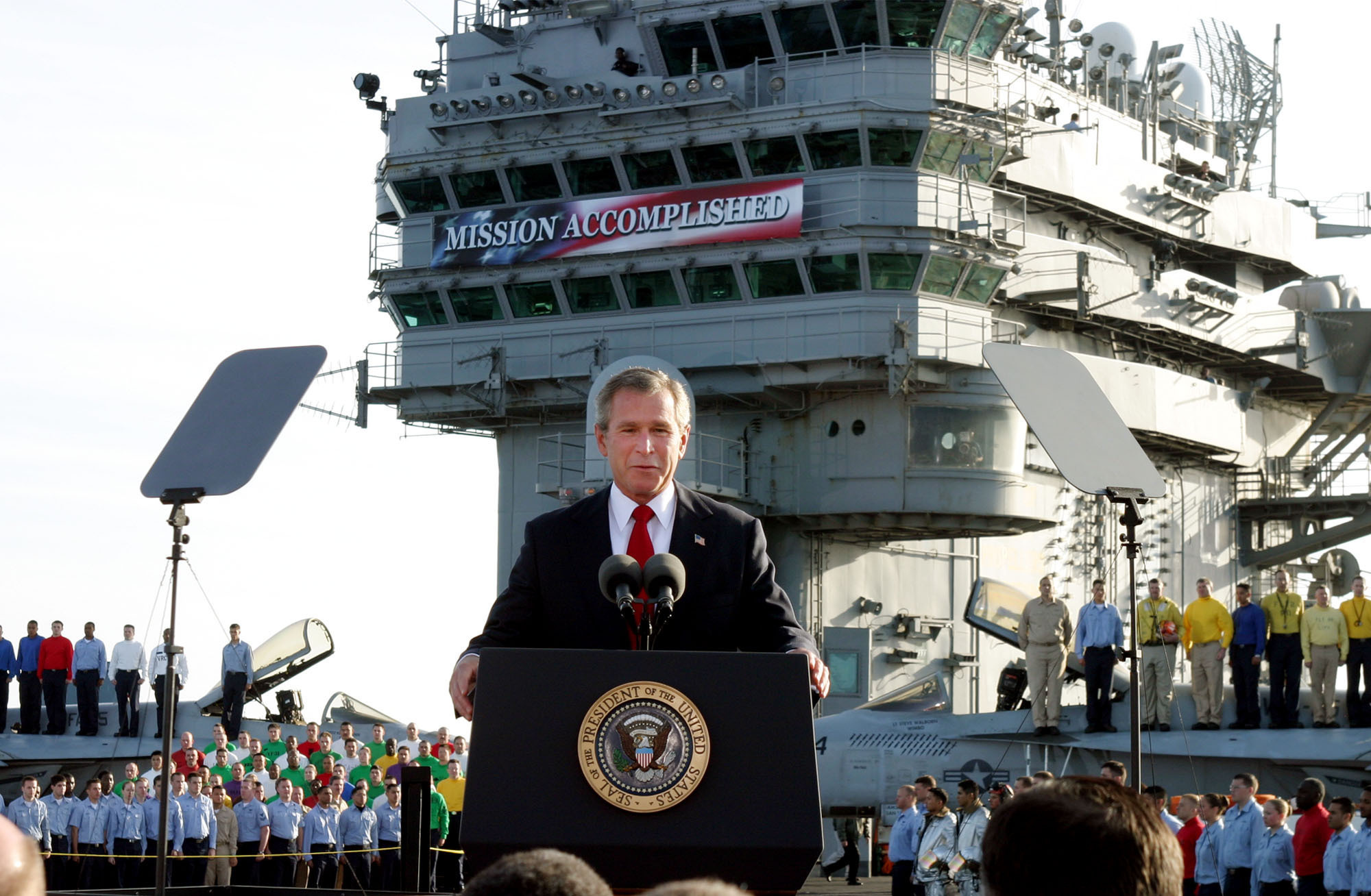 George W Bush in 2003.
