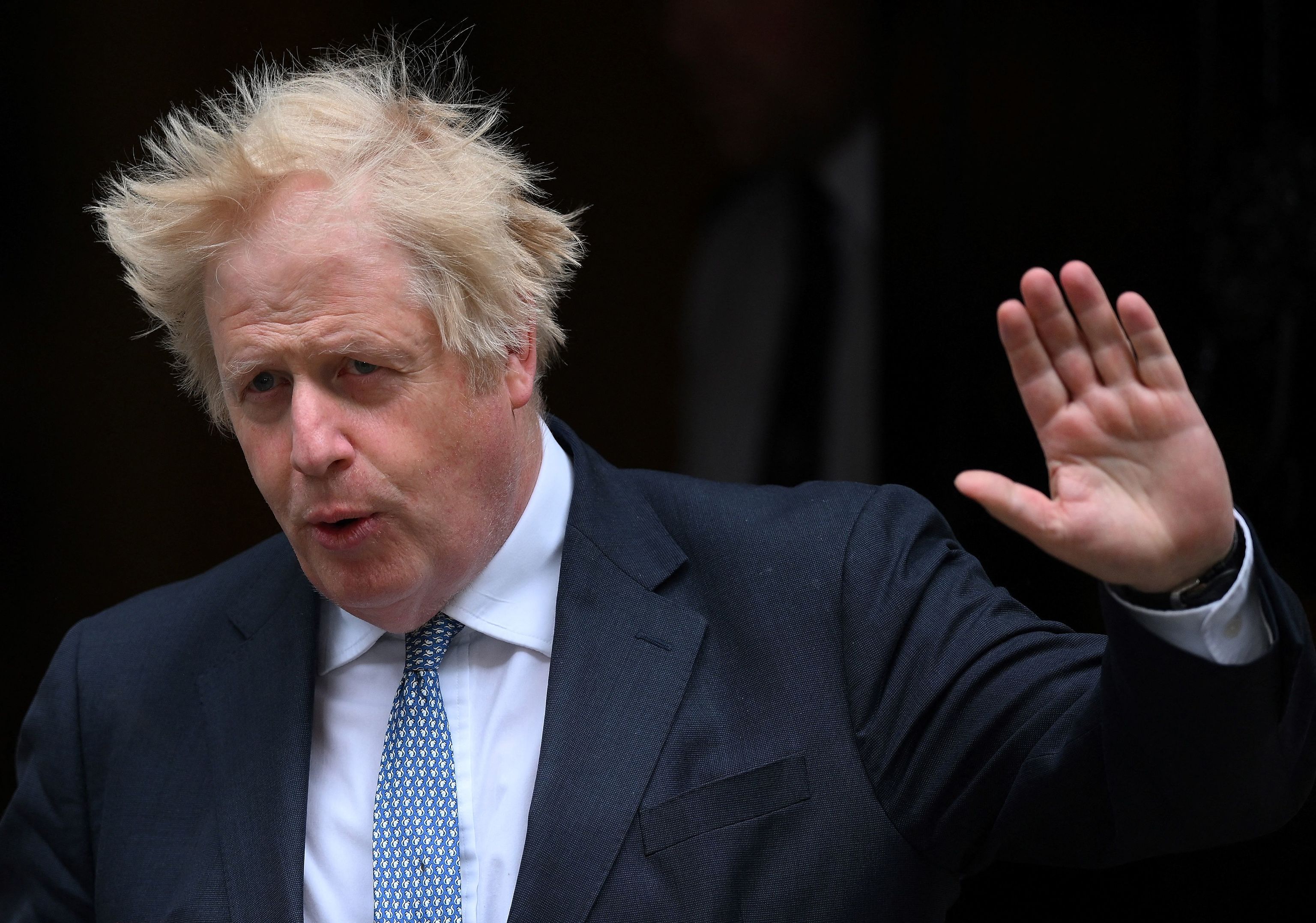 El 'premier' británico, Boris Johnson, en Downing Street.