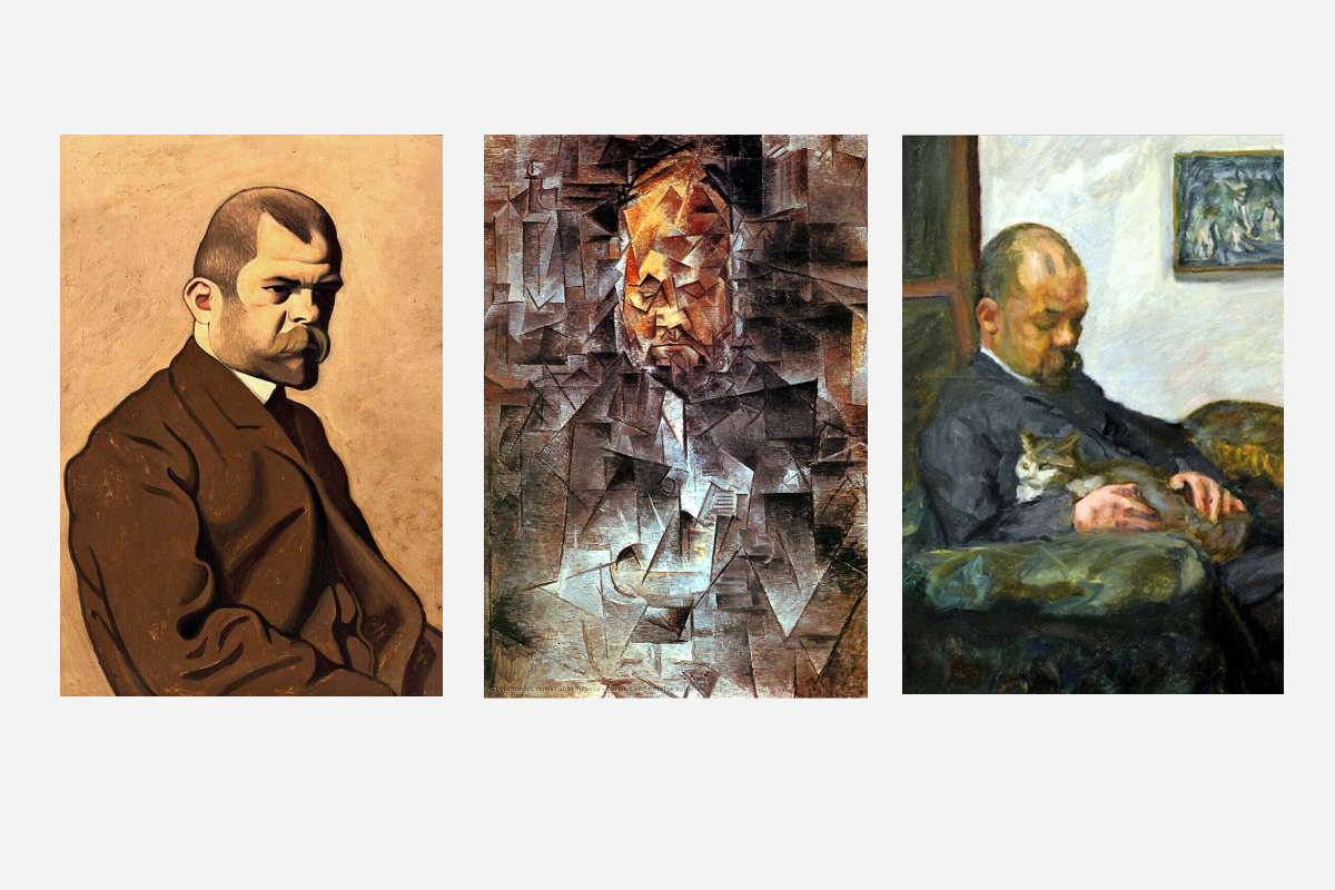 Valloton (1902), Picasso (1910), Bonnard (1905)