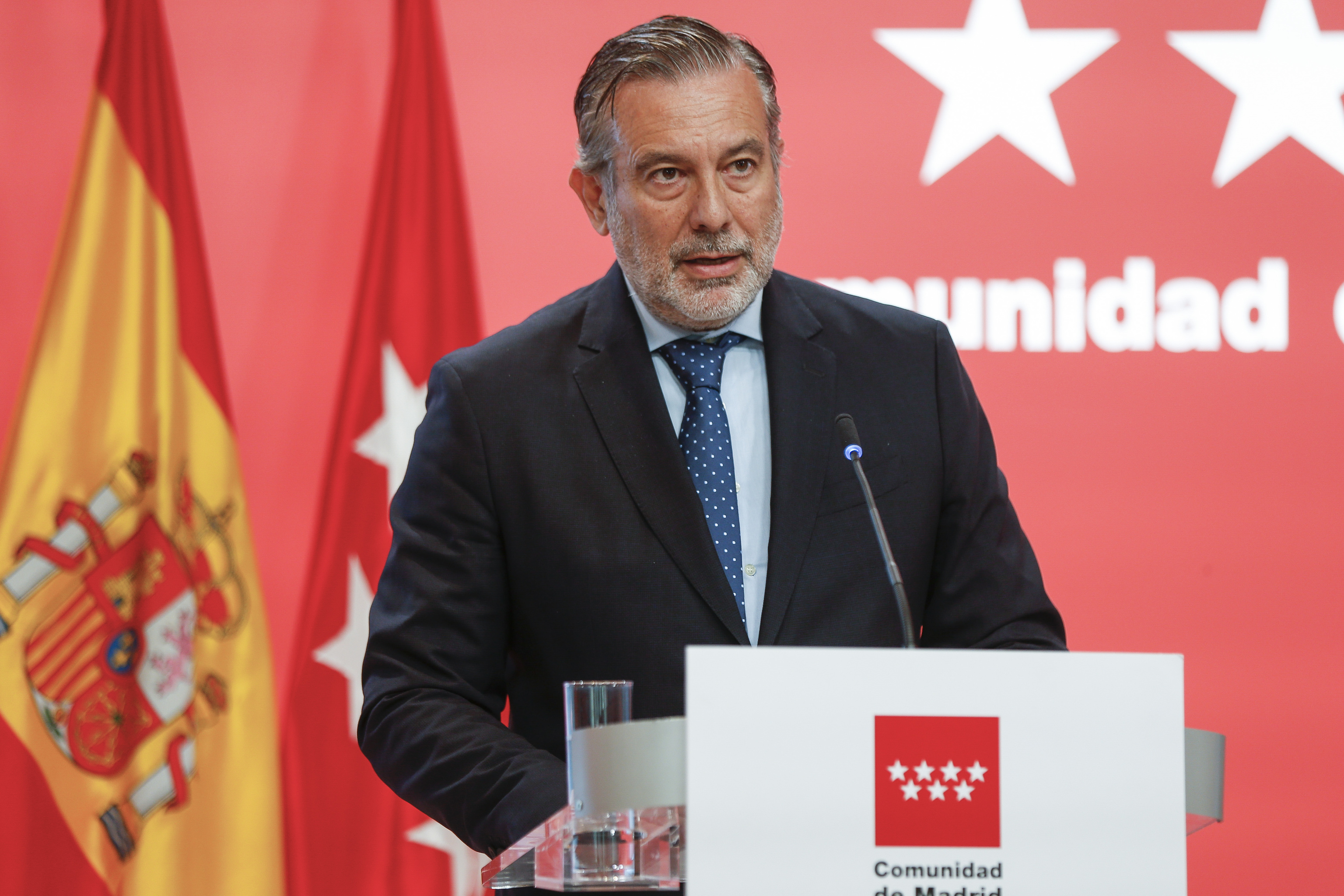 El Consejero de Presidencia, Justicia e Interior de la Comunidad de Madrid, Enrique López.